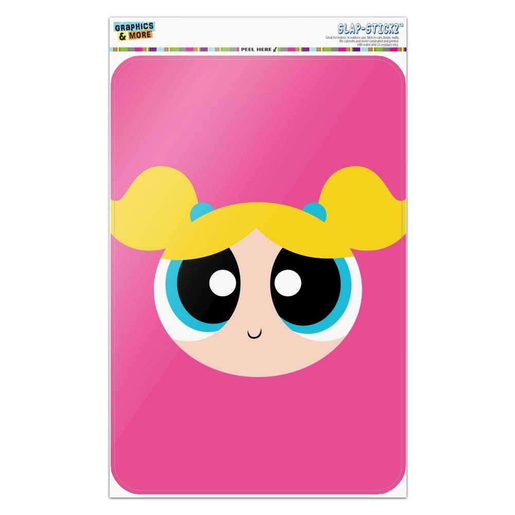 Powerpuff Girls Bubbles Head Wall Sign - Cute Cartoon Home & Office Decor for Fans, Kids Room, Game Room, or Collectible Display