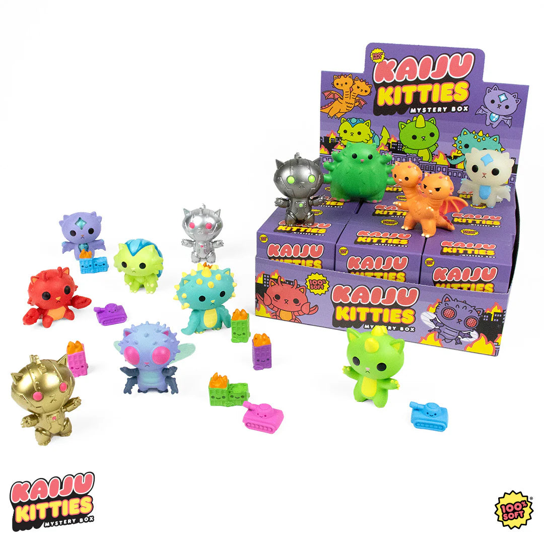 Kaiju Kitties Mystery Box Series 1 - Collectible Cute Monster Cat Figures - Perfect for Gifts, Display & Anime Fans Collection