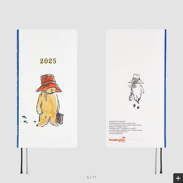 Hobonichi Techo 2025 Planner - Spring April Start Weekly Hardcover Notebook with Paddington Bear Design | Japanese Edition | Perfect for Journaling, Scheduling & Daily Planning