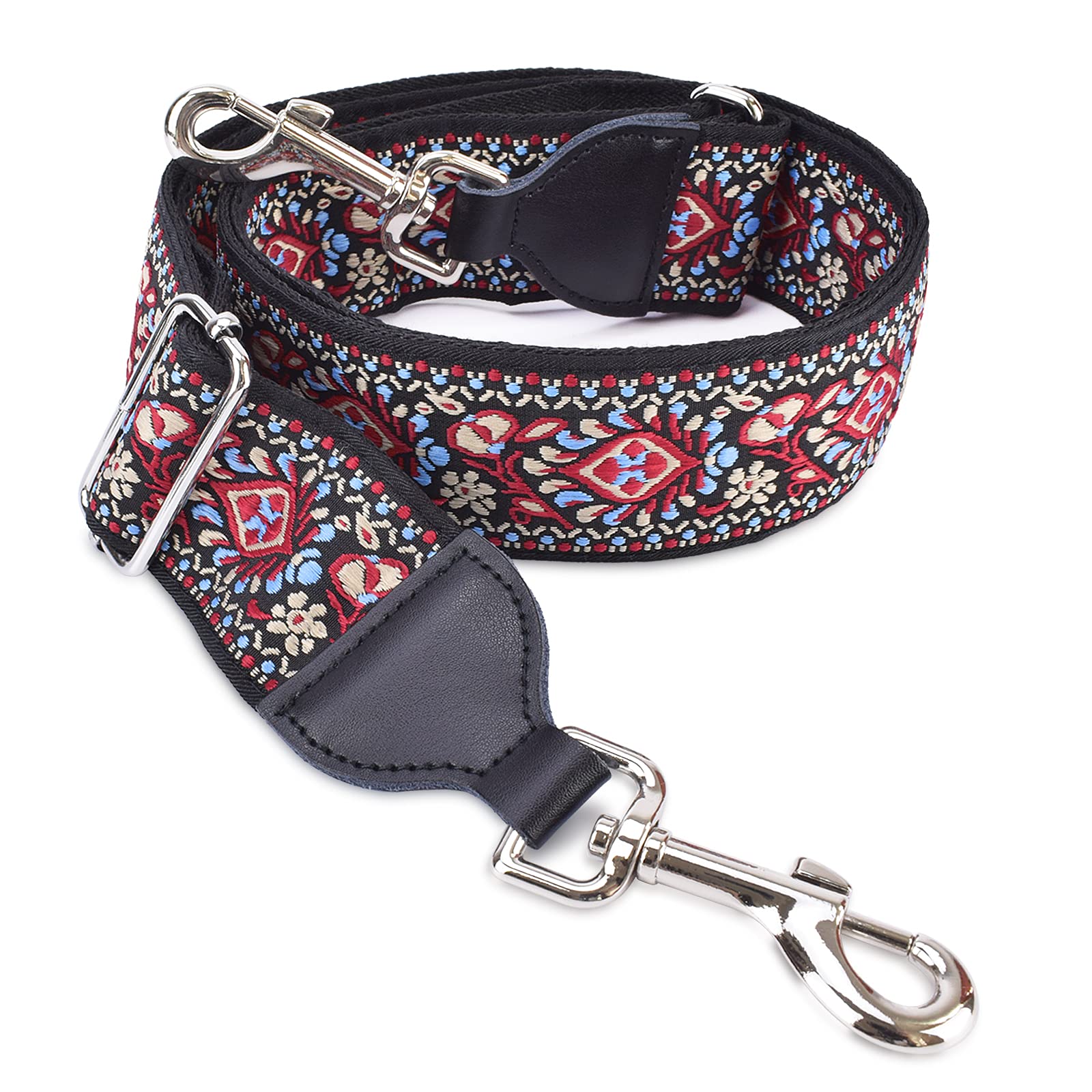 CLOUDMUSIC Adjustable Crossbody Purse Strap for Women - Silver Clip Handbag Replacement Shoulder Strap | Perfect for Everyday Use, Shopping & Travel