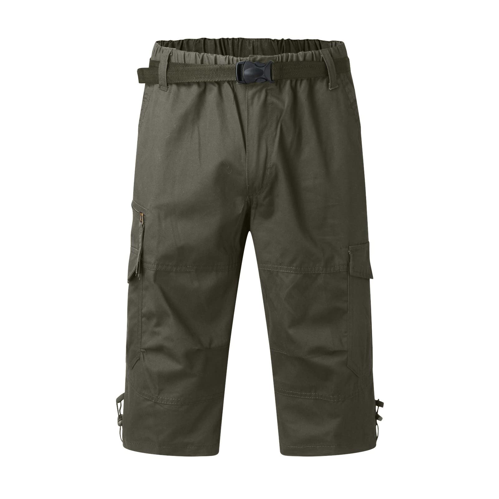 **Men's Quick Dry Cargo Sweatshorts - Casual Beach Shorts with Pockets for Summer | Perfect for Outdoor Activities, Travel & Gym**