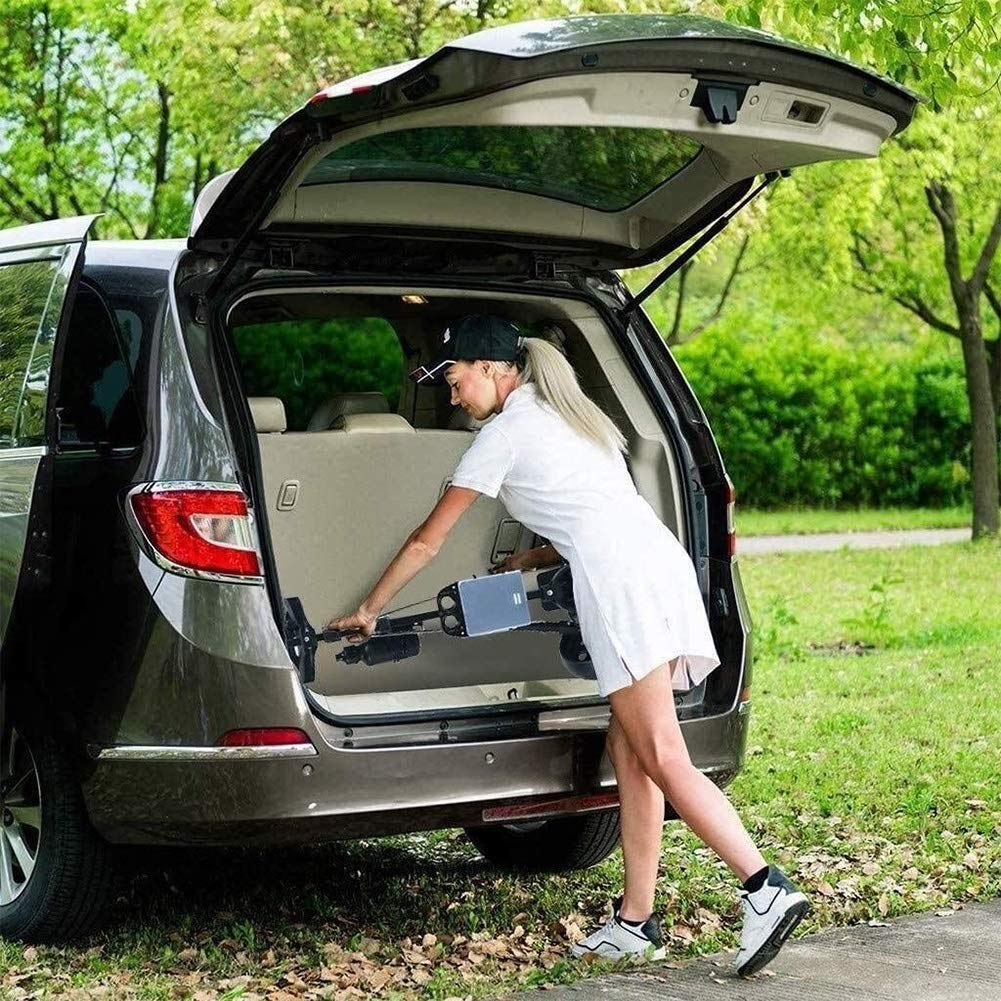 Best 3 Wheel Golf Push Cart - One Second Open & Close, Lightweight Collapsible Golf Trolley with Scorecard & Drink Holder | Perfect for Golf Courses, Driving Ranges & Outdoor Practice