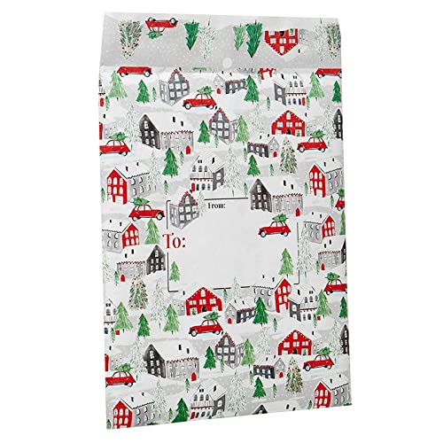 Christmas Padded Envelopes 9x12 Inch - Removable Foam Liner Mailers for Holiday Gifts & Packages (Pack of 60) - Perfect for Mailing Christmas Cards, Small Gifts & Fragile Items Safely