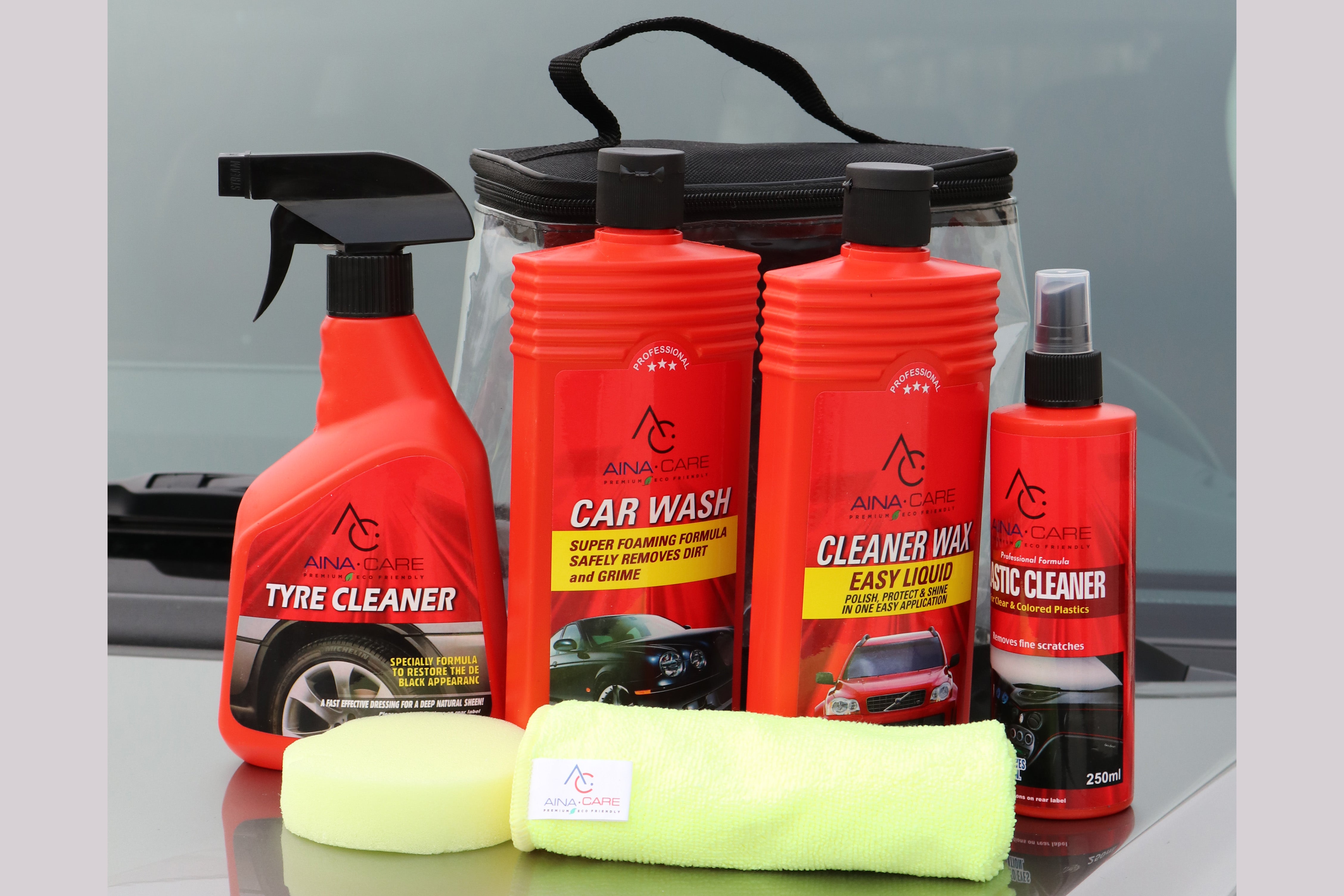 Premium Car Cleaner Kit - Interior & Exterior Auto Detailing Set with Microfiber Towels, Brush & Spray for Cars, Trucks, SUVs - Perfect for Car Washing, Waxing & Vehicle Maintenance