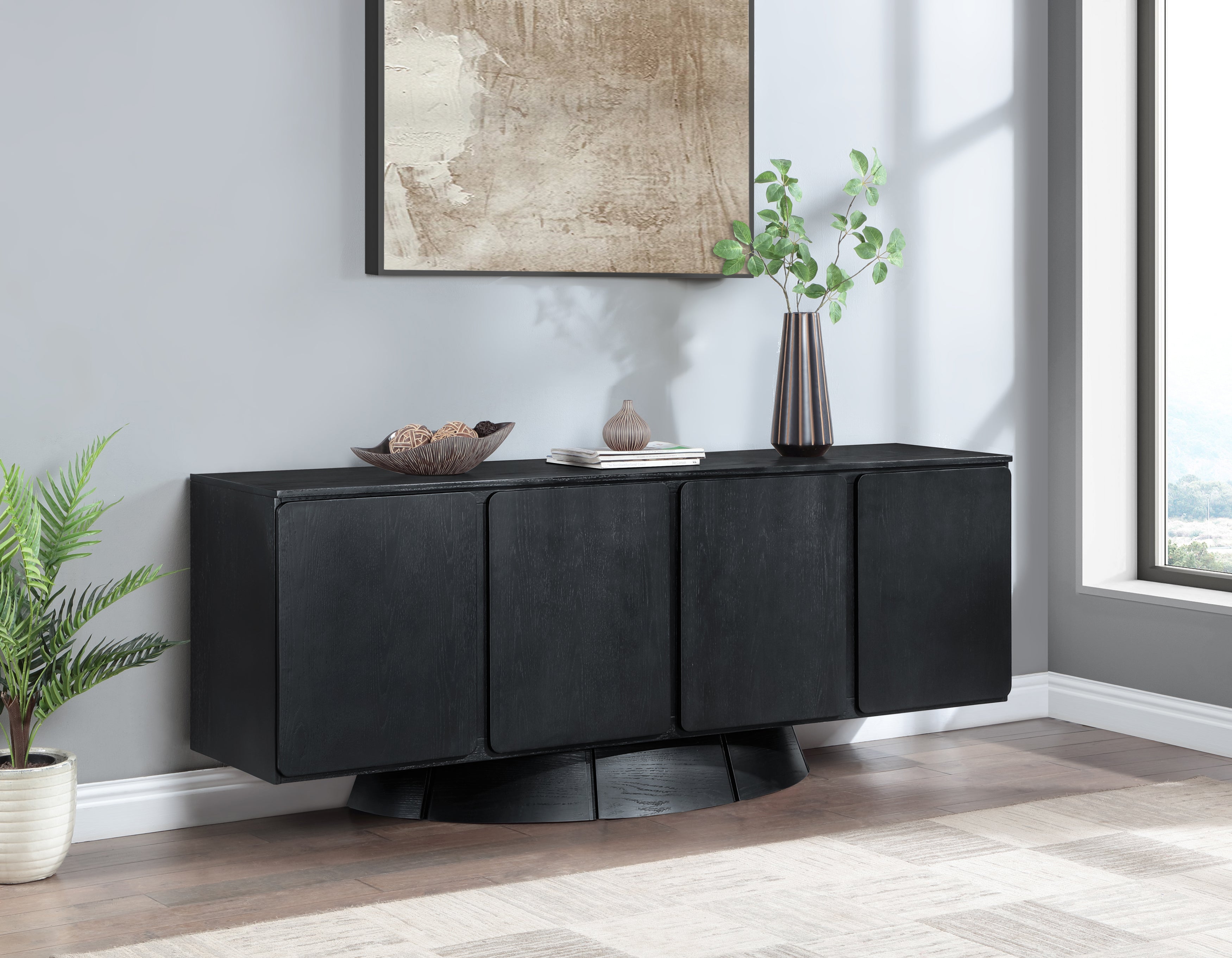 Bellona Sideboard Buffet - Modern Wooden Storage Cabinet for Dining Room, Living Room & Entryway - Stylish Furniture for Home Organization & Decor