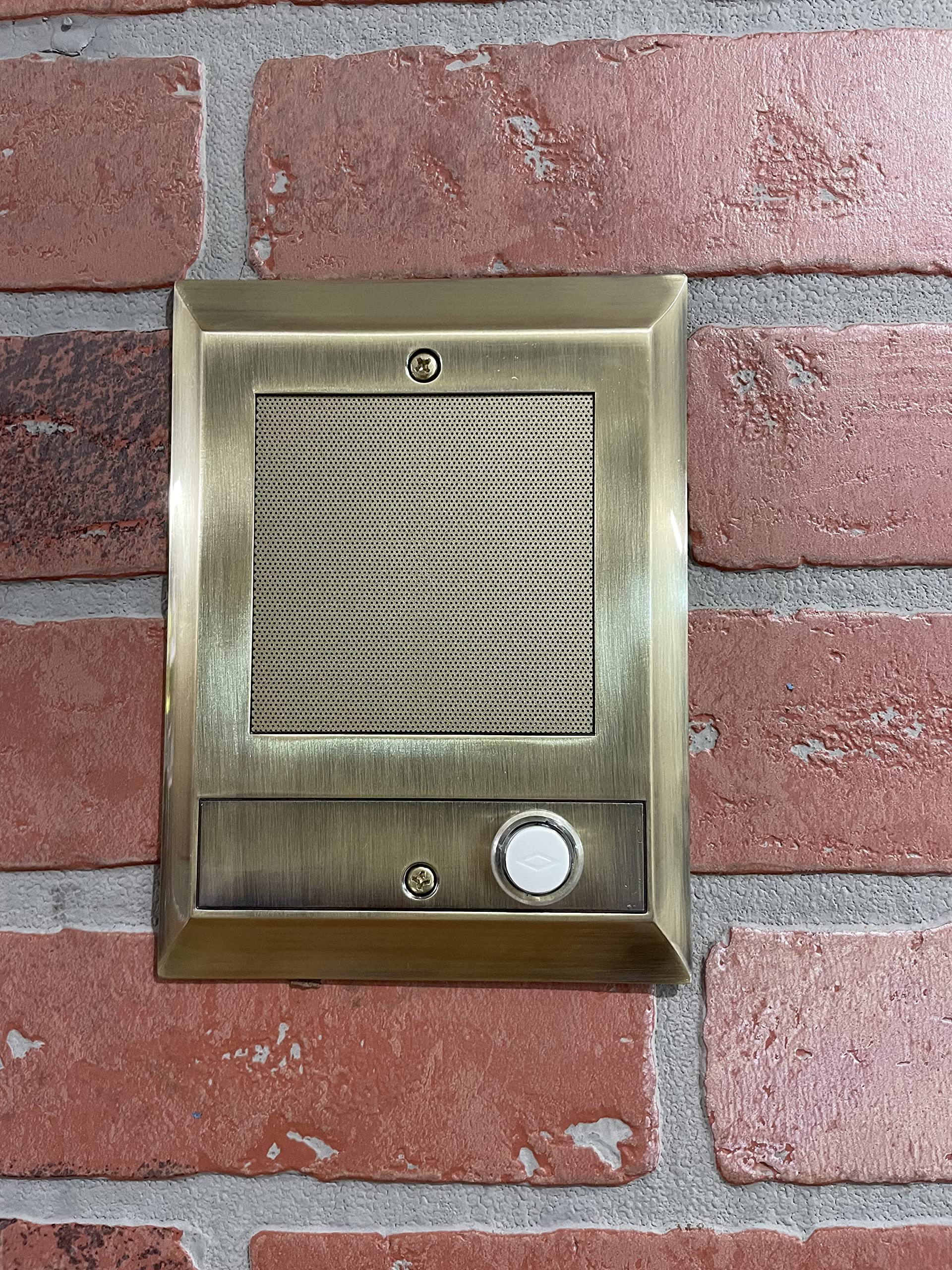 Nutone Intercom Replacement Door Speaker - Compatible with IS-69PB, IS-69AB, IS-69WH, IS-69 Models (Antique Brass Finish) - Perfect for Home Intercom System Upgrades & Renovations