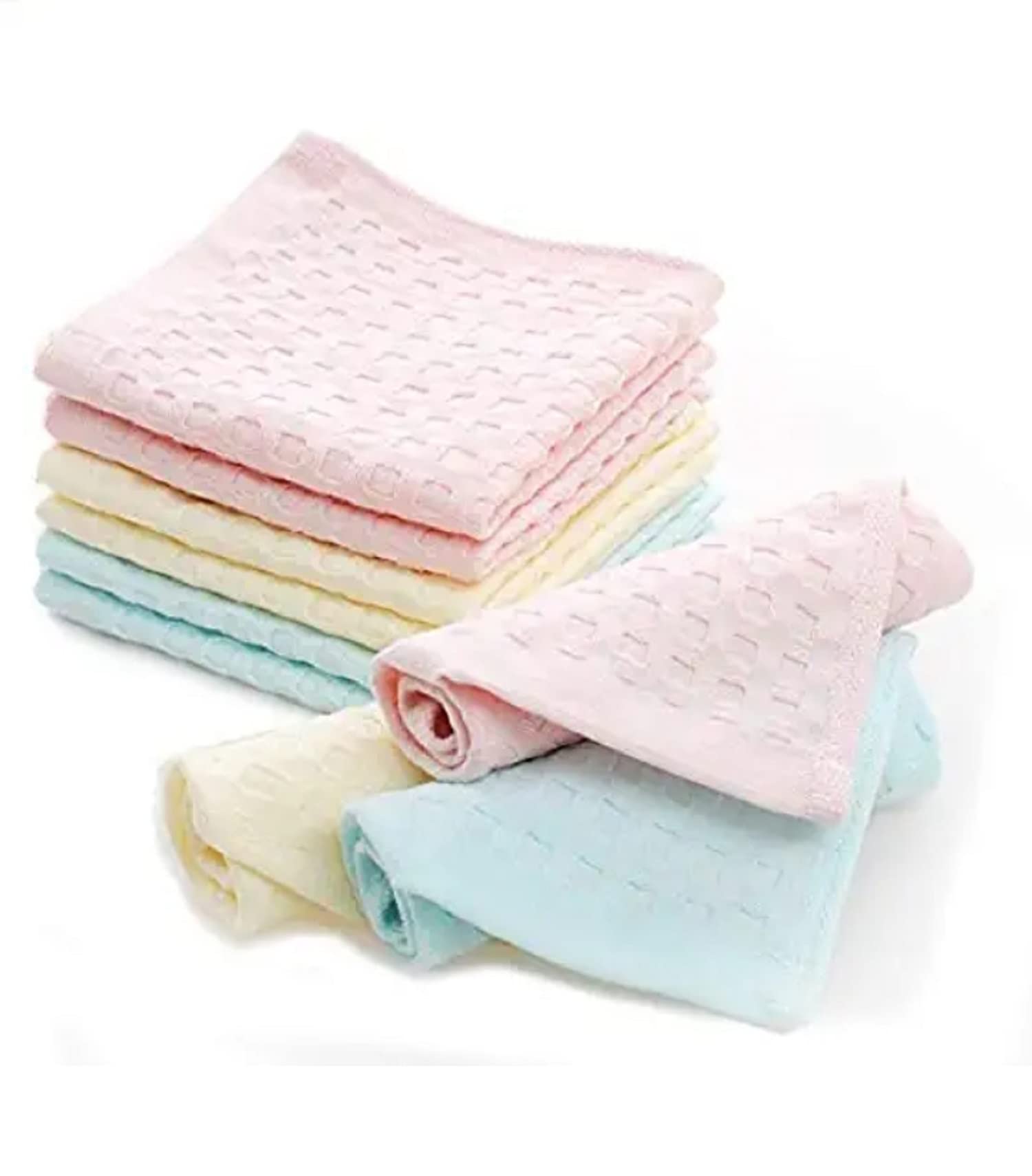 Soft Cotton Face Towel for Women, Girls & Kids - Gentle & Absorbent, Multicolor - Perfect for Skincare, Makeup Removal & Daily Use