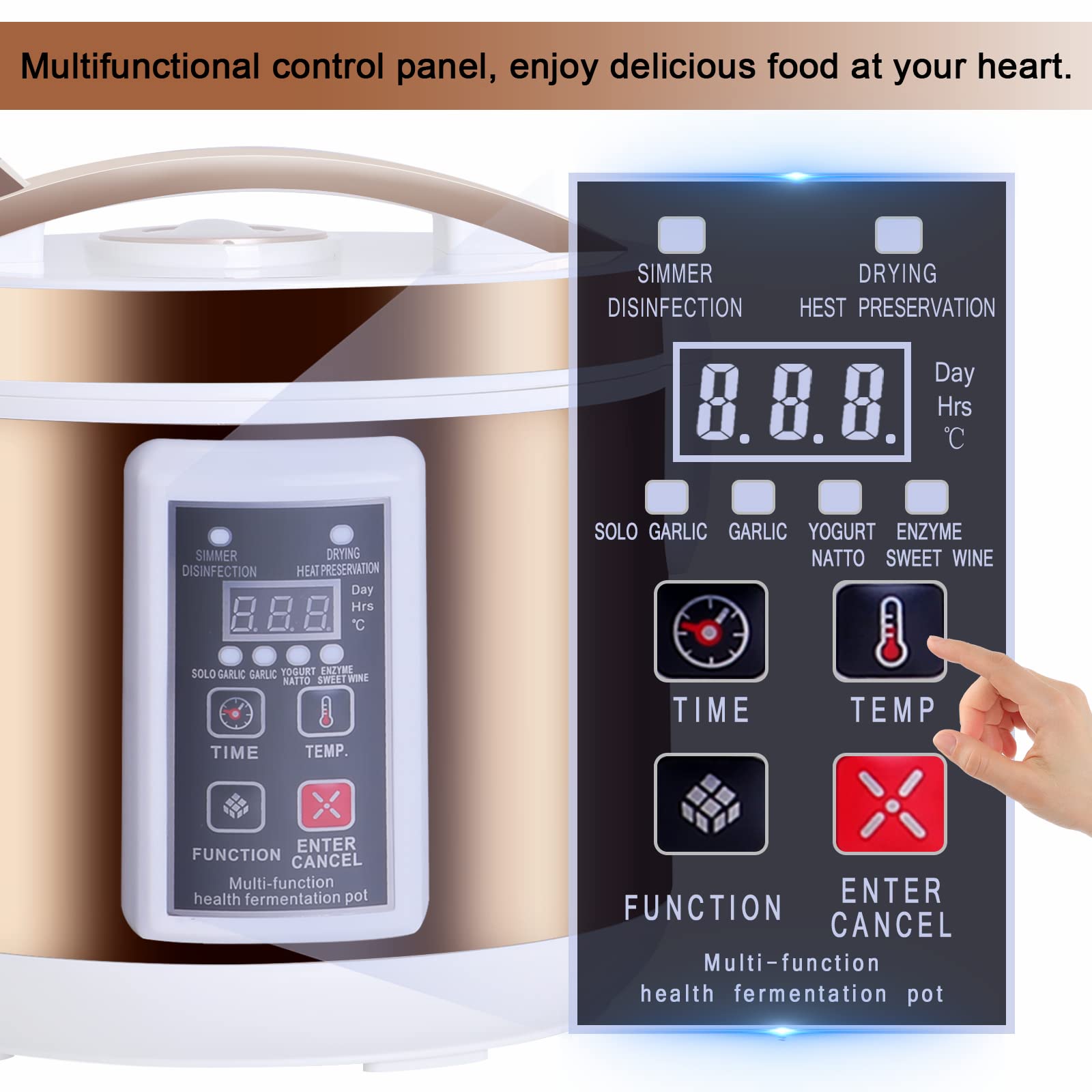 Automatic Black Garlic Fermenter 6L - Smart Fermentation Box for Black Garlic, Sweet Rice Wine, Natto & Yogurt (110V) - 7-Day Fast Fermentation - Perfect for Home Kitchens & DIY Fermented Foods