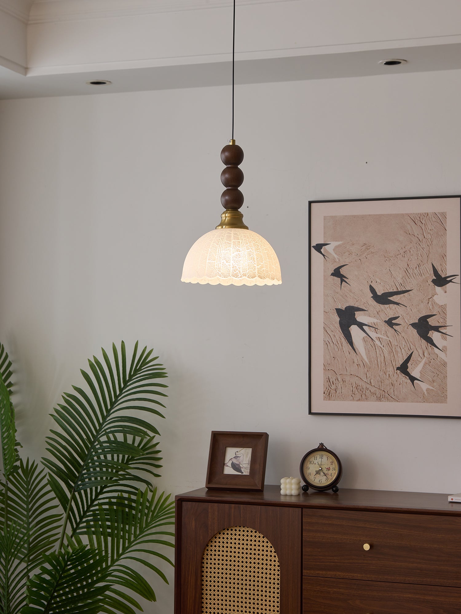 Eloria Modern Pendant Light - Elegant Ceiling Hanging Lamp for Kitchen, Dining Room, Bedroom & Living Room Decor