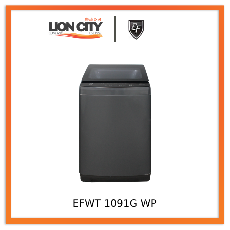 EF EFWT 1091G WP 1.9 Cu. Ft. Compact Top Load Washing Machine - Perfect for Apartments, RVs & Small Spaces - Energy Efficient Laundry Solution