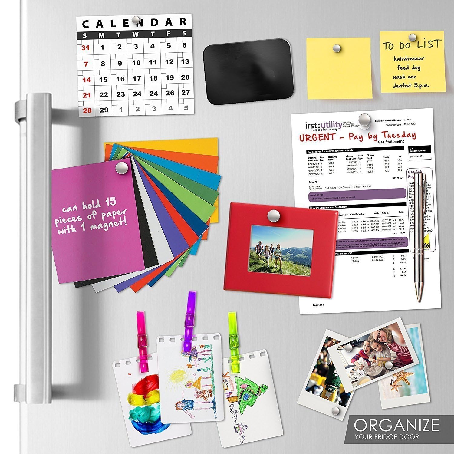 35-Piece 6x6mm DIY Personalized Refrigerator Magnets - Multi-Use Whiteboard Map & Bulletin Board Fridge Door Accessories for Home, Office & Classroom Organization