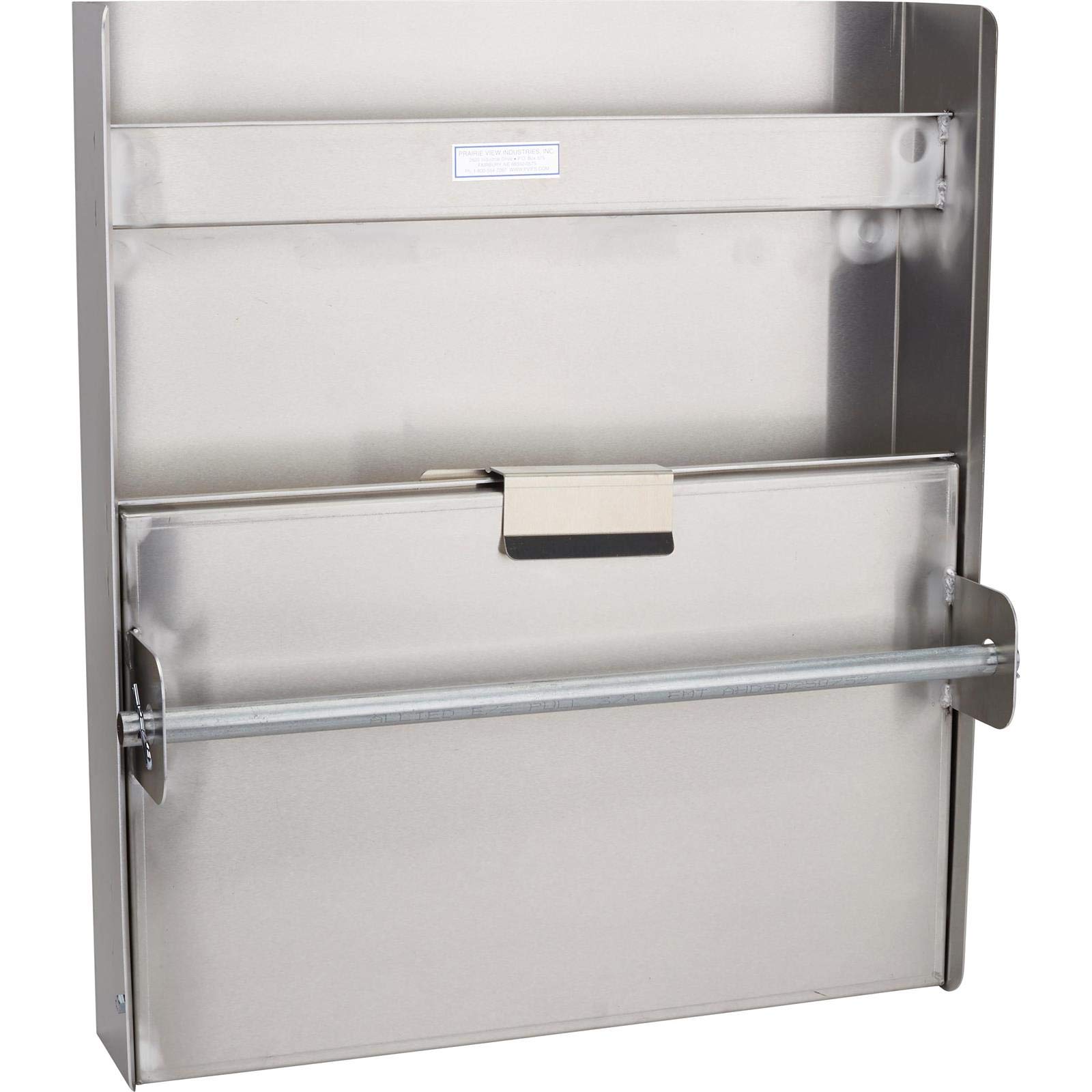 Speedway Motors Standard Aluminum Trailer Storage Cabinet with Fold-Down Work Table & Paper Towel Holders - Heavy Duty Garage & Enclosed Race Trailer Organizer for Tools, Equipment & Workshop Storage