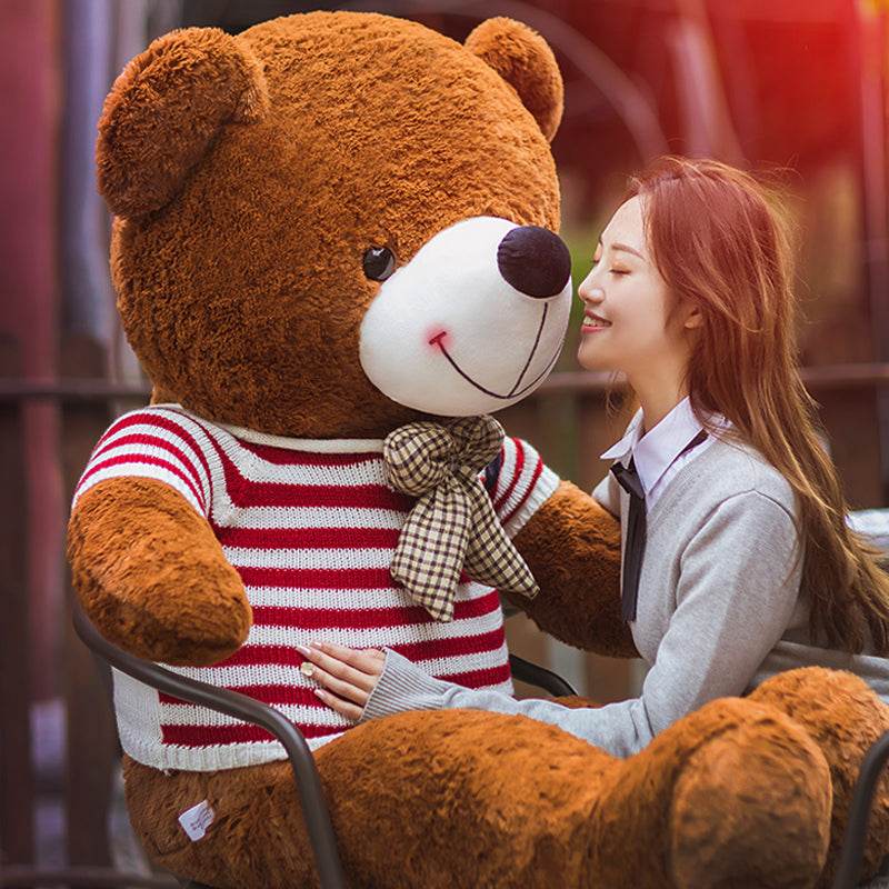 4ft Giant Brown Teddy Bear - Extra Large Soft Plush Stuffed Animal for Kids, Adults, Gifts, Nursery Decor, and Cuddling | Perfect for Bedroom, Living Room, and Photo Props