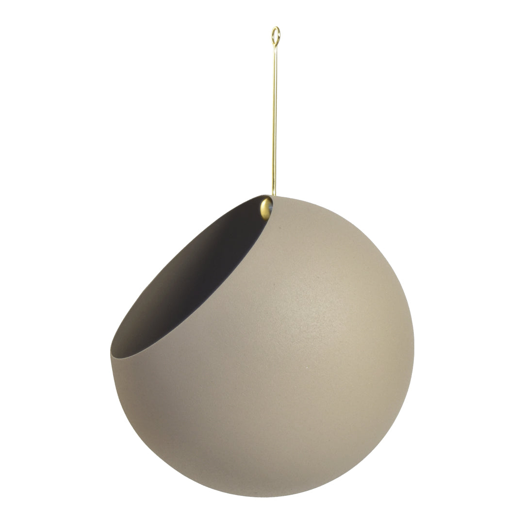 Hanging Globe Flower Pot - Large Set of 2 - Decorative Outdoor/Indoor Planter for Balcony, Garden & Home Decor