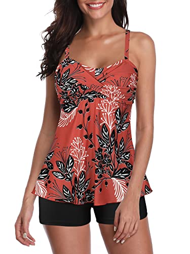 Red Black Floral