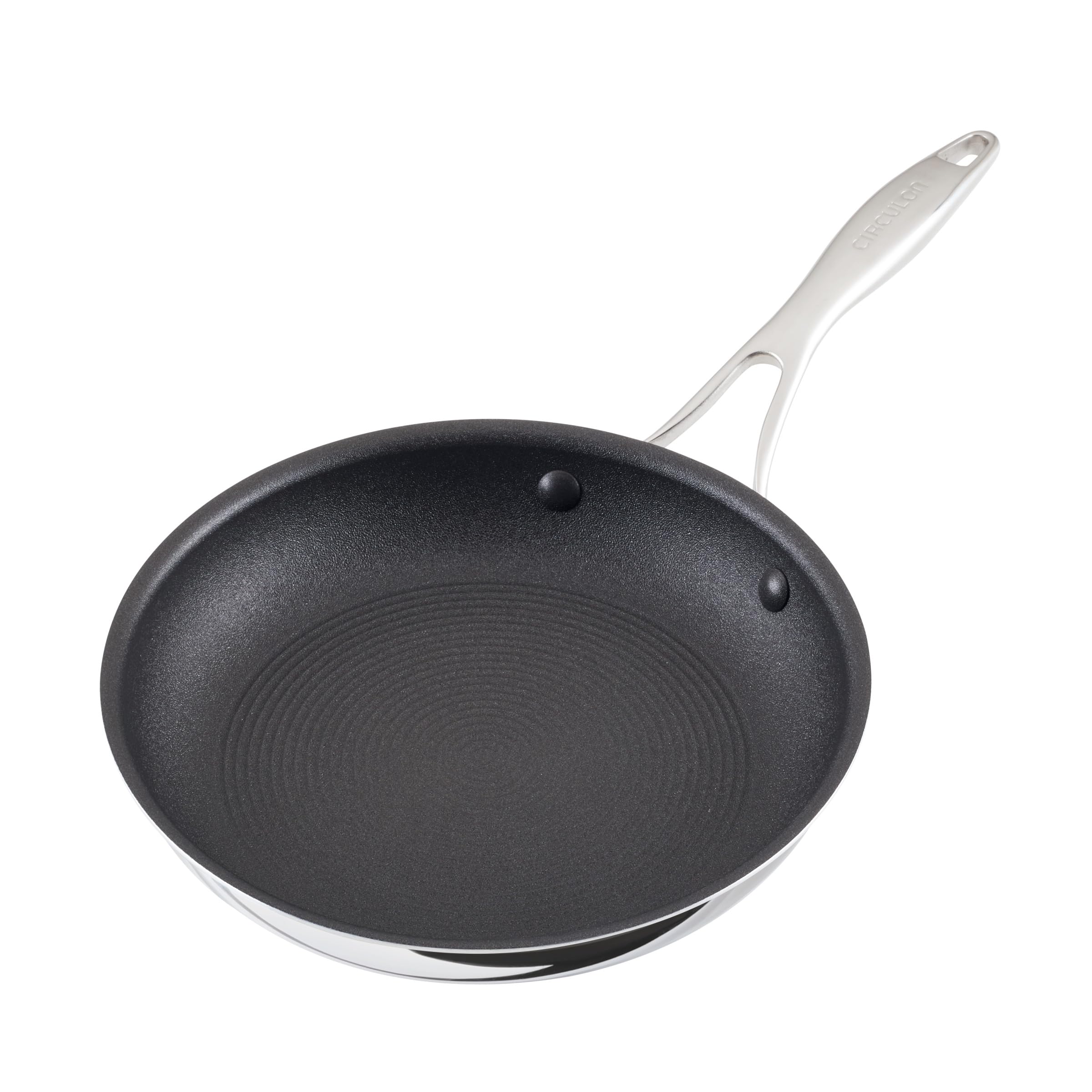 Circulon C1 Series 10-Inch Nonstick Induction Fry Pan - Stainless Steel Cookware with ScratchDefense Technology, Metal Utensil Safe & Oven Safe - Perfect for Searing, Frying & Everyday Cooking
