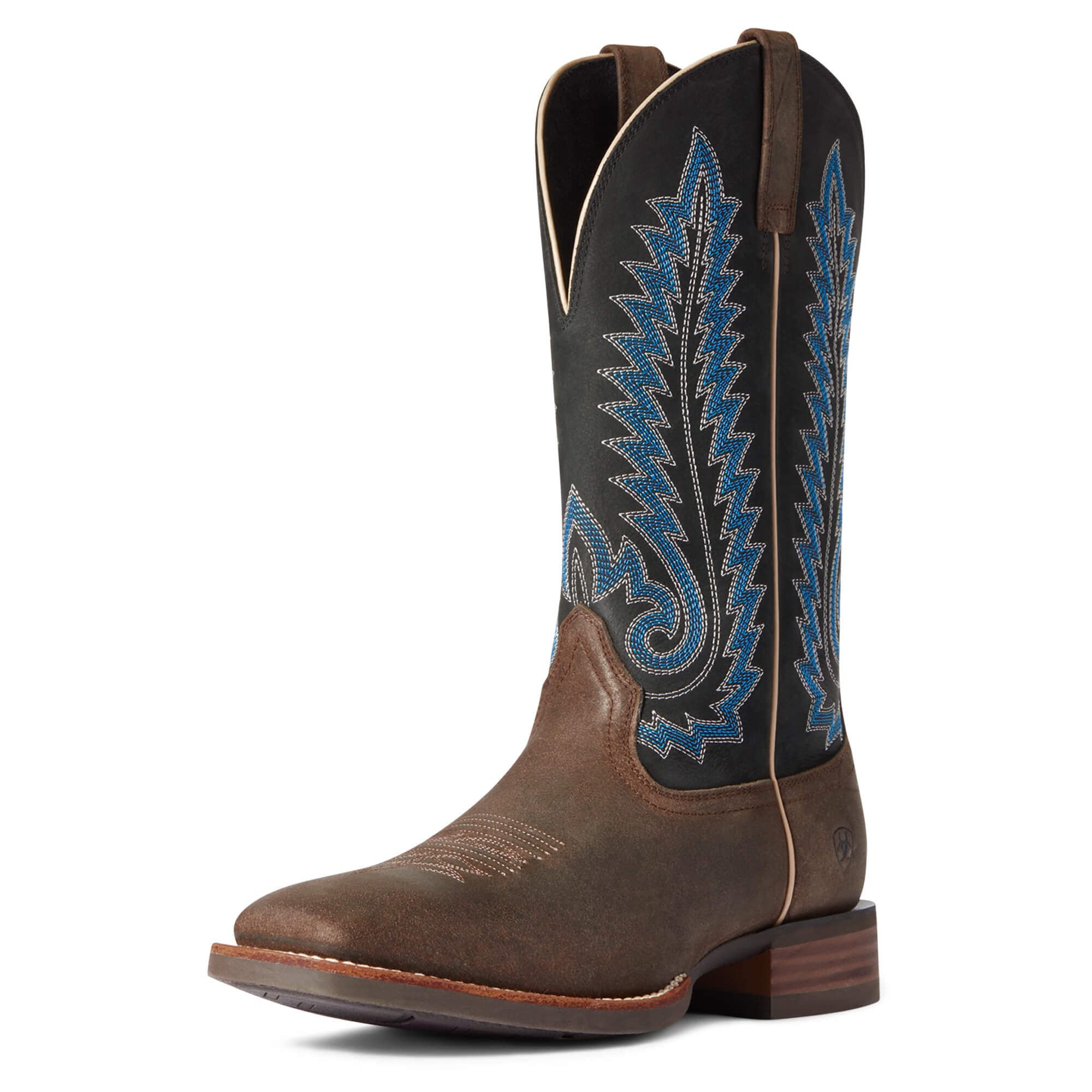 ARIAT Men's Creston Western Boots - Durable Leather Cowboy Boots for Riding & Work | Comfortable & Stylish for Ranch, Rodeo & Outdoor Activities