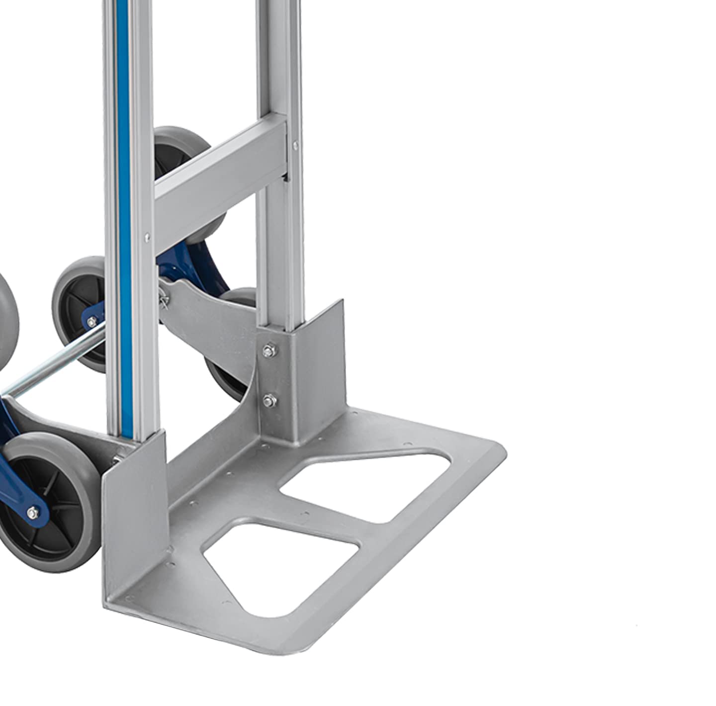 Heavy Duty 550 LBS Aluminum Stair Climbing Hand Truck - 60 Inch Hand Cart Dolly for Moving Appliances, Furniture & Heavy Loads Up Stairs - Warehouse & Home Use
