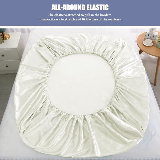 Luxury 100% Silk Satin Sheet Set 4Pcs - Full XL Size (54