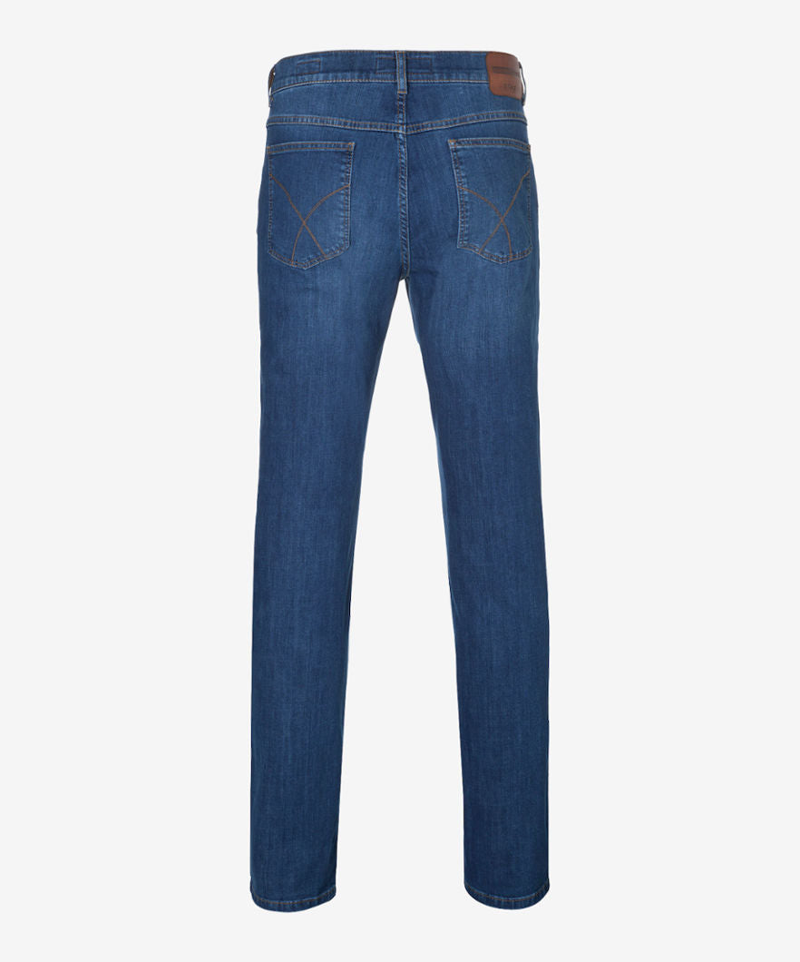 BRAX Regular Blue 5 Pocket Jeans for Men - Classic Fit Denim Pants with Comfortable Stretch | Perfect for Casual Wear, Office & Everyday Outfits