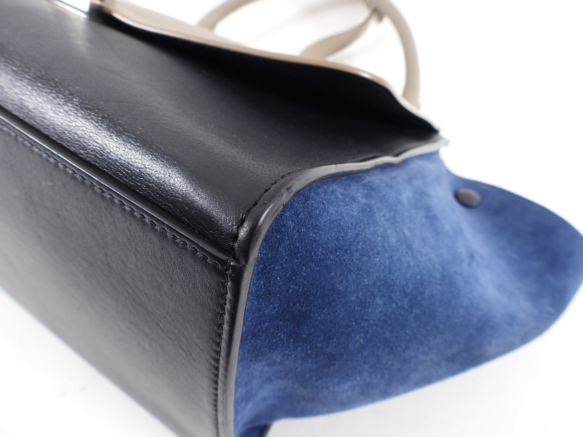 Celine Tricolor Trapeze Medium Two-Way Shoulder Bag - Stylish Crossbody & Top Handle Purse for Women | Perfect for Work, Travel & Everyday Use