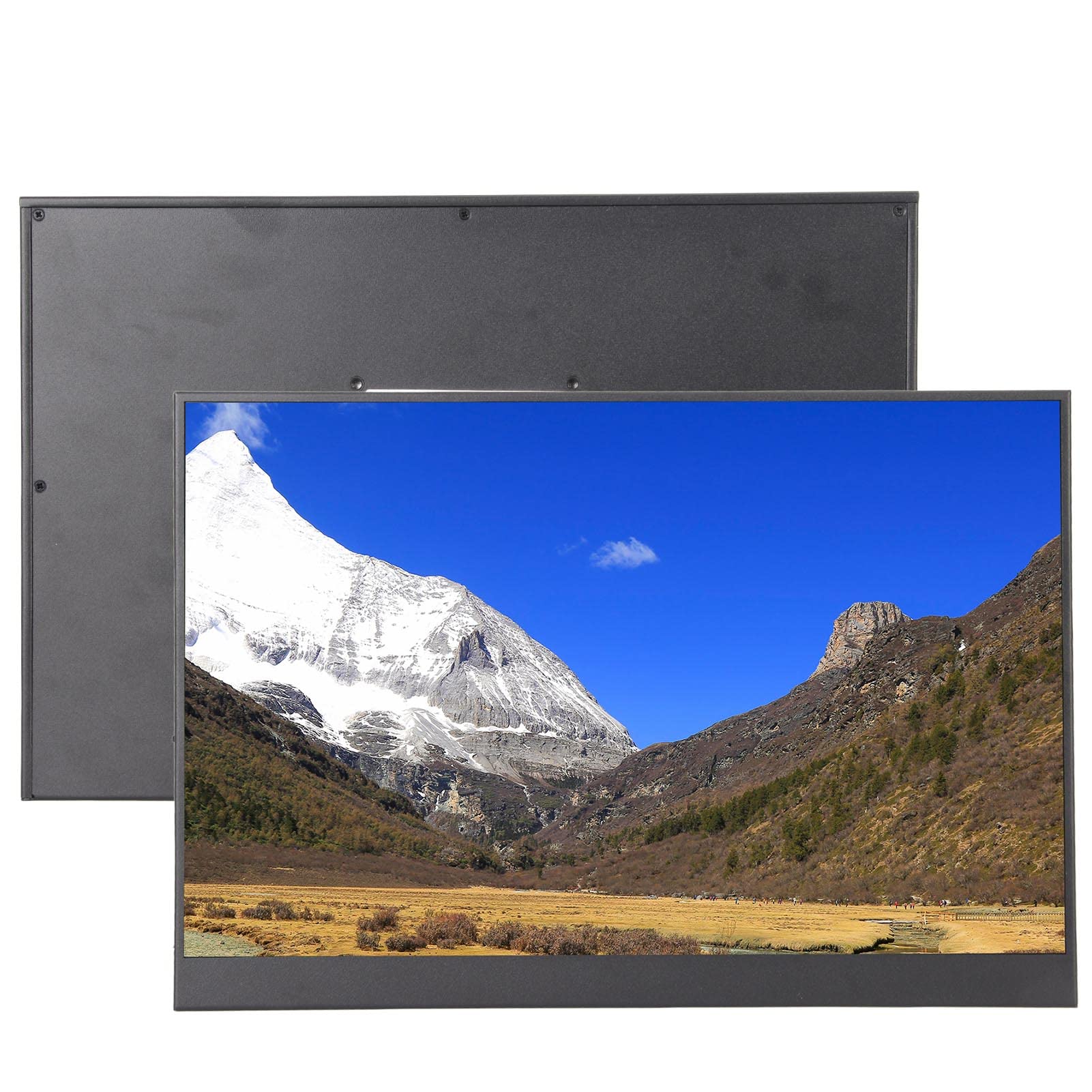 Yanmis 14 Inch Portable Monitor - Ultra Slim Full HD 1080P USB-C HDMI Gaming Laptop Screen with Built-in Dual Speakers | Perfect for Travel, Work, and Mobile Gaming
