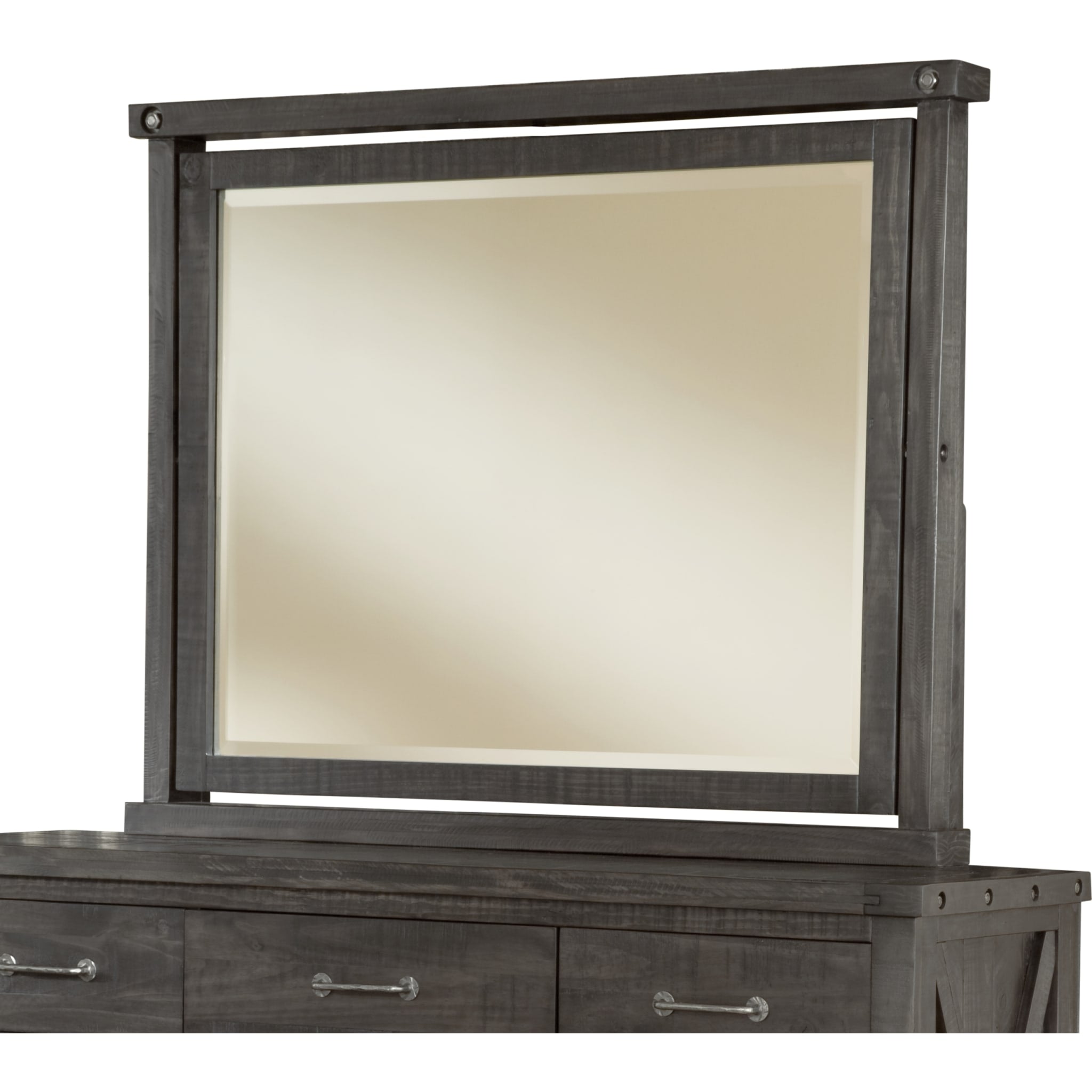 Yosemite Solid Wood Mirror in Cafe - Rustic Wall Decor for Bedroom, Living Room & Bathroom - Handcrafted Full-Length Mirror with Wooden Frame - Perfect for Home Decor & Vanity Areas
