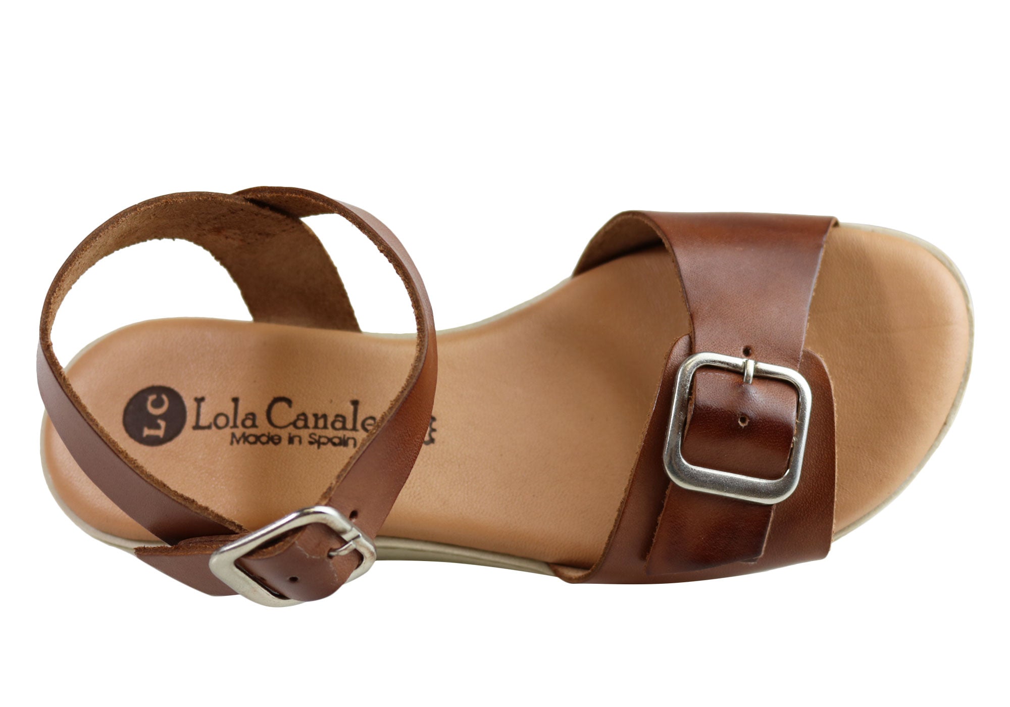 Lola Canales Koz Women's Comfortable Soft Leather Sandals - Handmade in Spain - Perfect for Summer, Beach, and Casual Outings
