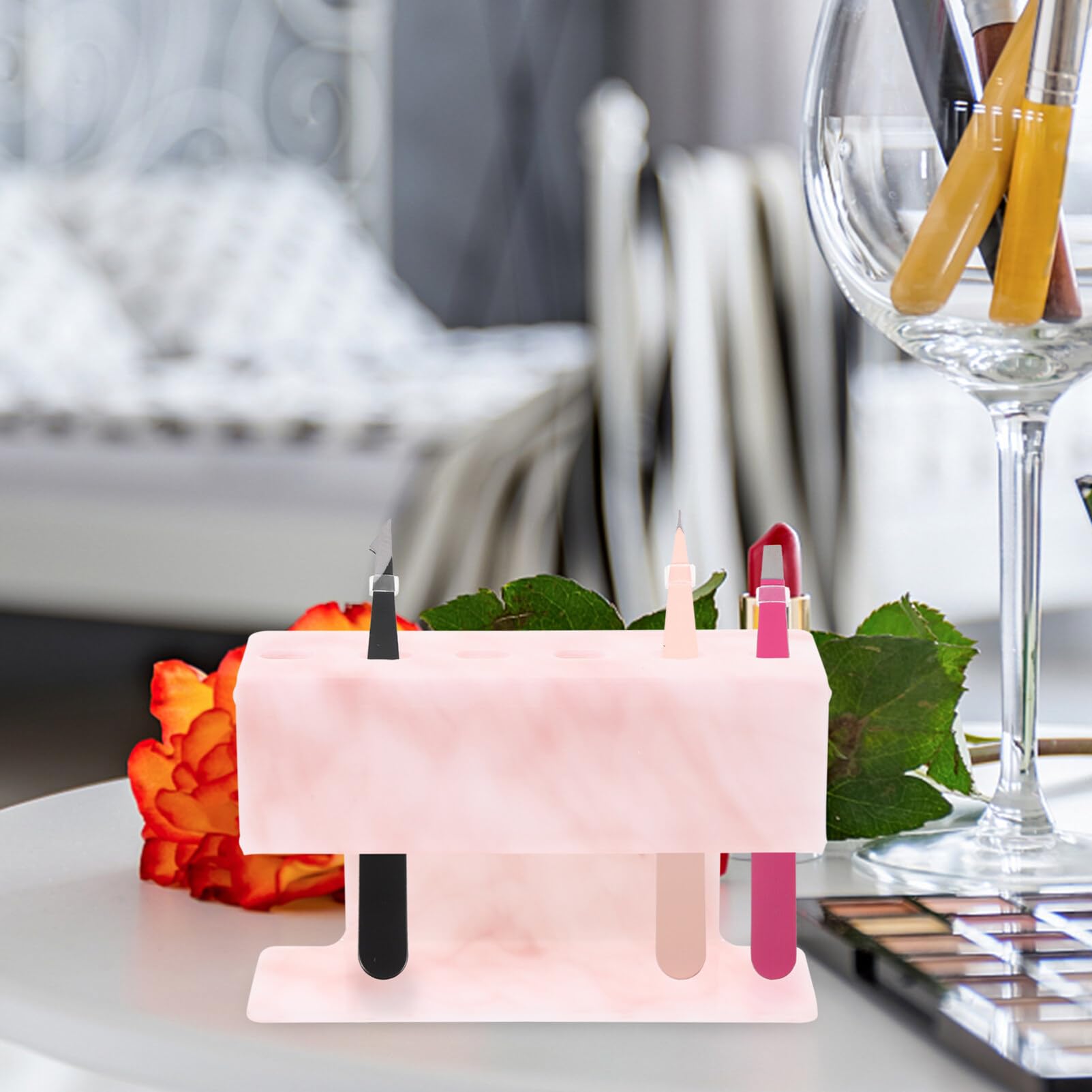 NOLITOY Lash Extension Tweezer Holder - Plastic Tweezer Stand for Eyelash Extension Tools | Perfect for Salon Display, Storage & Organization | Beauty Accessories for Professional & Home Use