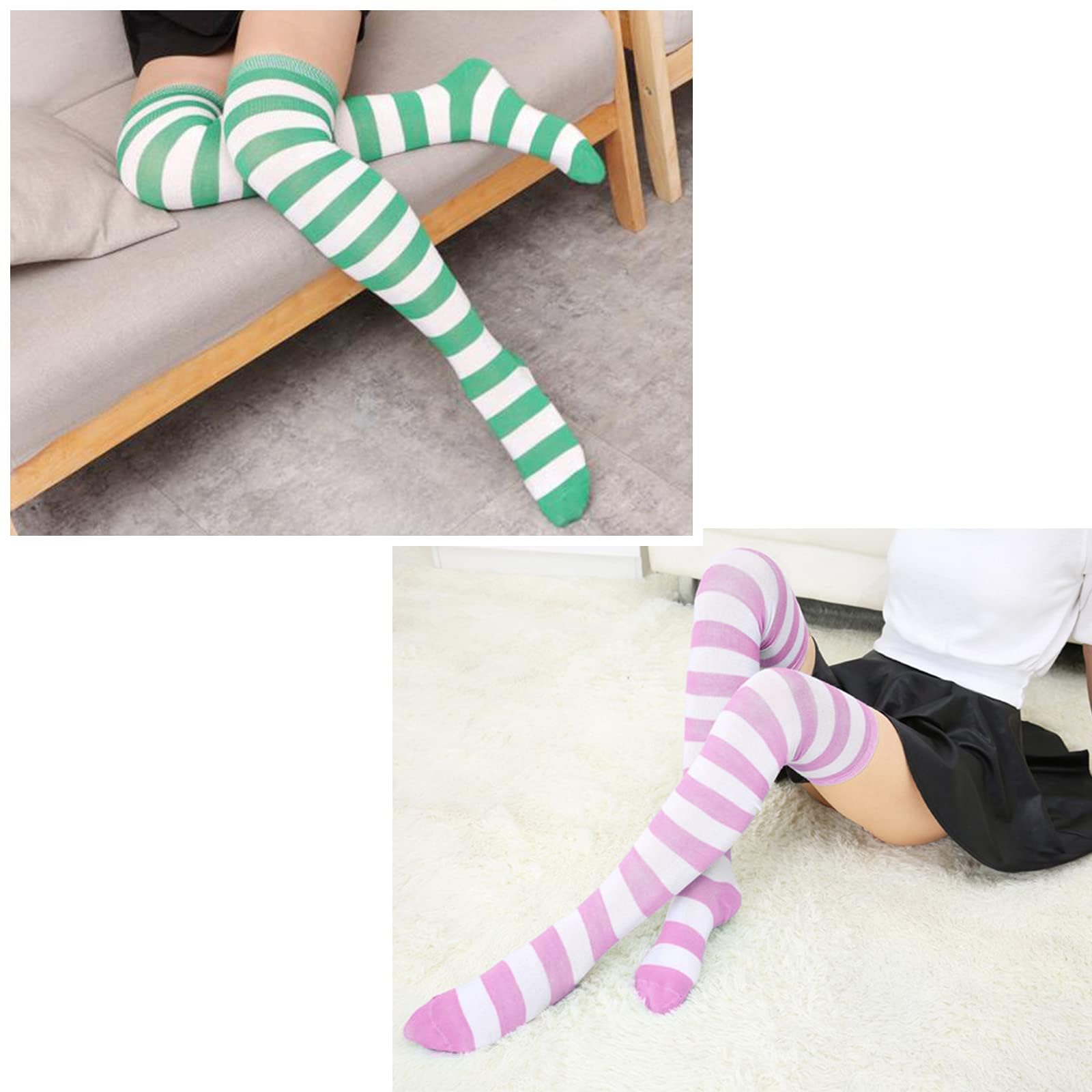 Women's Thigh High Socks - Soft Over The Knee Stockings for Casual Wear, Anniversaries & Holidays | Perfect for Winter, Cosplay & Outfit Styling