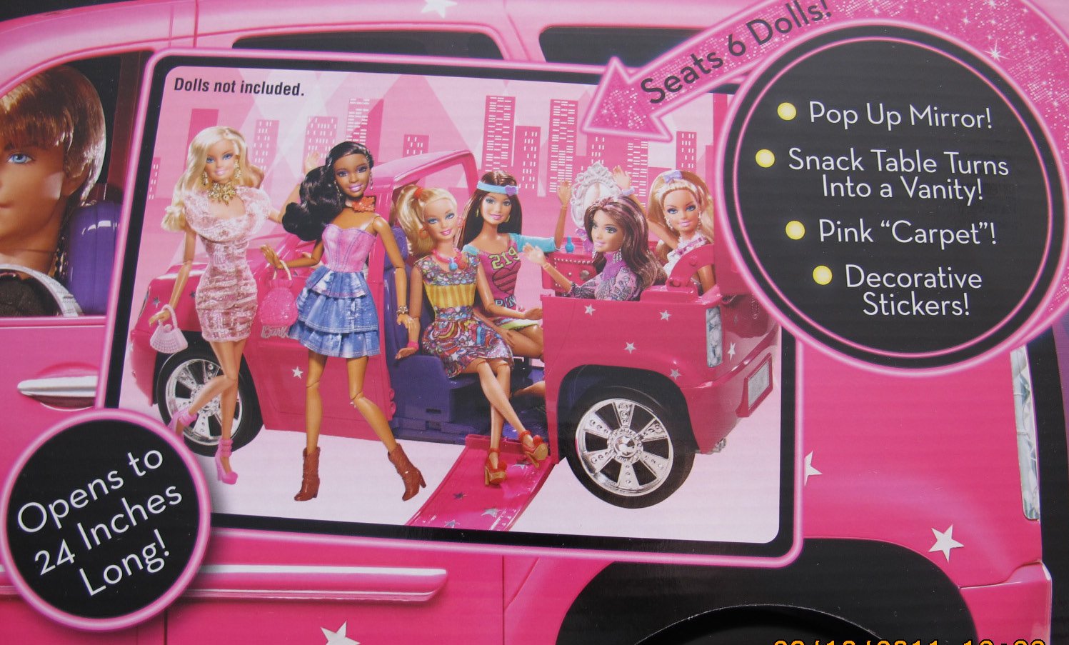 Barbie Fashionistas Ultimate Expandable Limo Limousine Toy with Vanity, Pop-Up Mirror & Accessories - Perfect for Pretend Play & Doll Collectors (2010)
