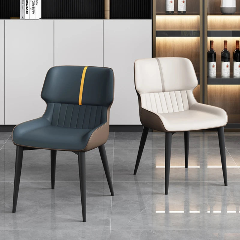 Premium Genuine Leather Dining Chair - Ergonomic Design for Ultimate Comfort - Perfect for Home, Restaurant & Office Use