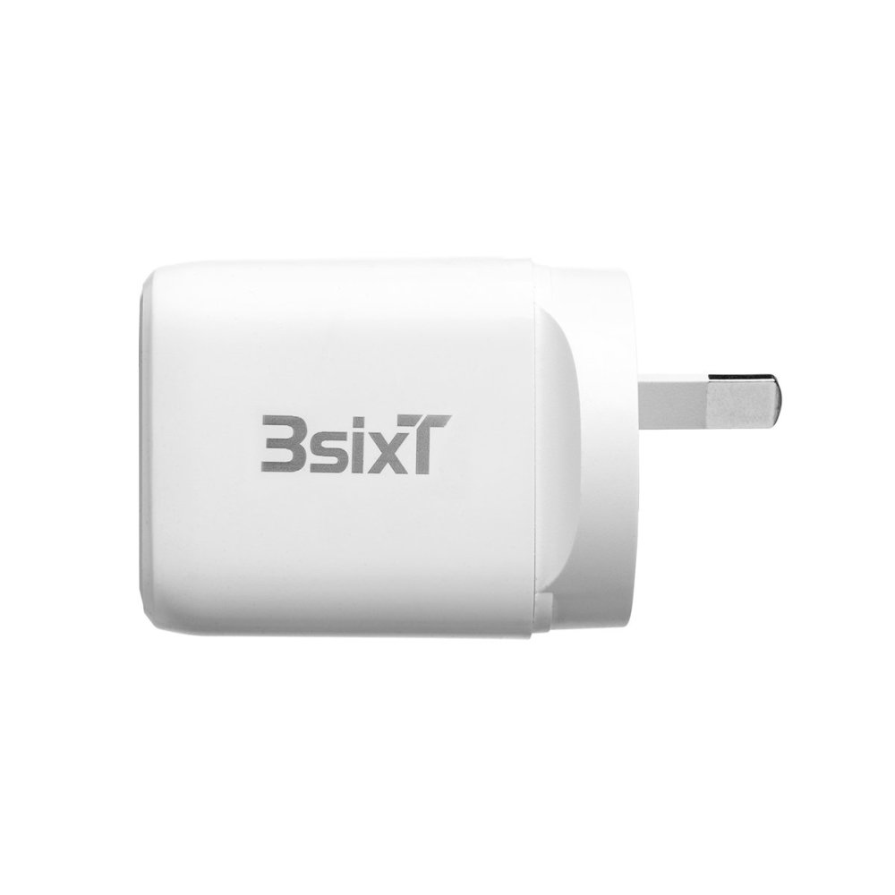 3sixT 20W USB C Wall Charger with PD Fast Charging & USB C to Lightning Cable - Perfect for iPhone, iPad, and Android Devices at Home, Office or Travel