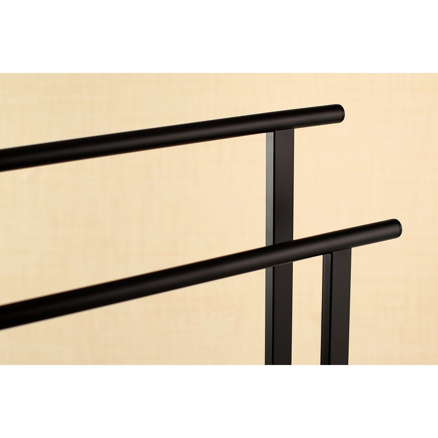 Edenscape 32.7 Inch Freestanding Pedestal 2-Tier L-Shaped Bathroom Towel Rack - Space-Saving Storage for Towels, Robes & Accessories in Bathroom, Spa or Laundry Room