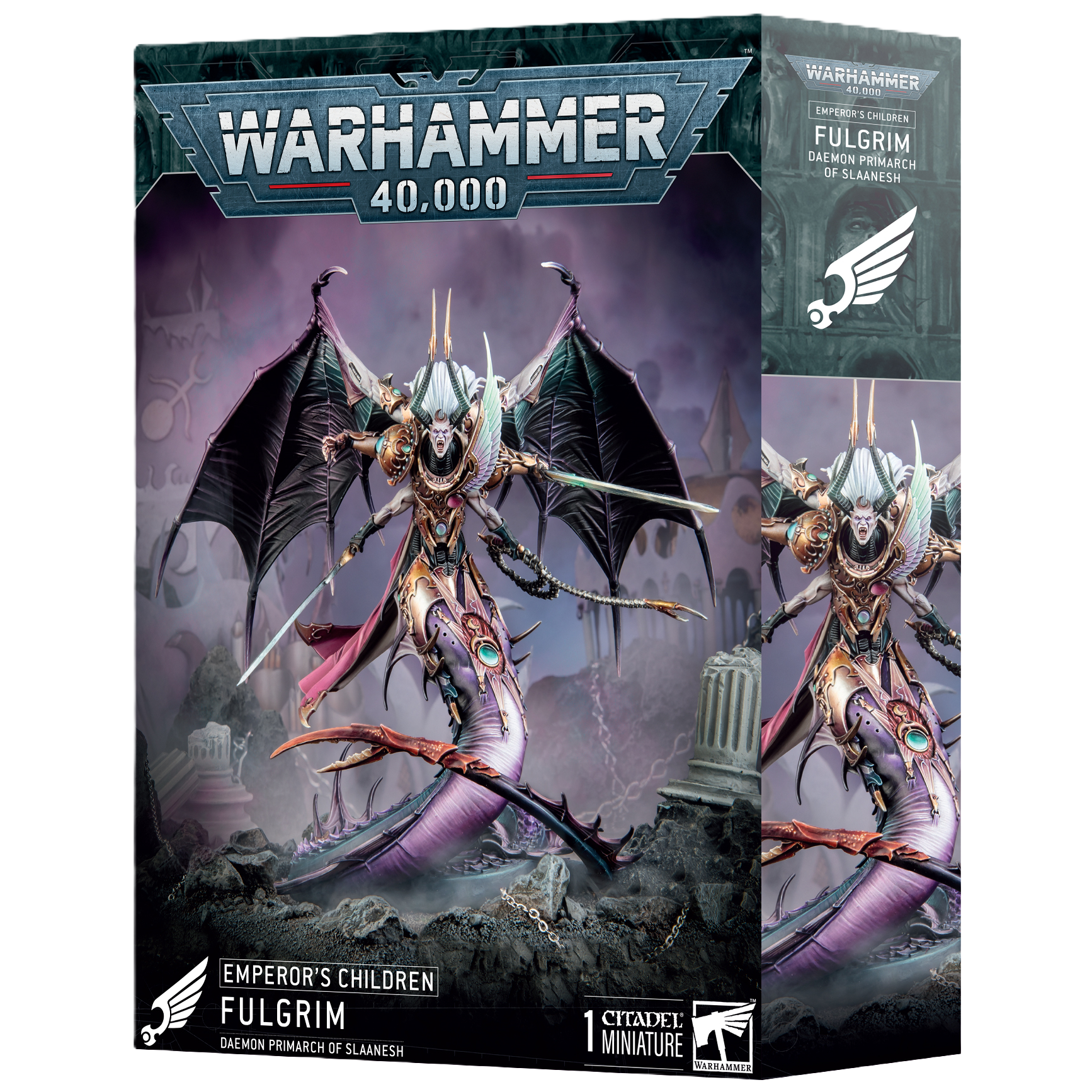 Fulgrim - Primarch of the Emperor's Children - Warhammer 40K Miniature for Tabletop Gaming & Collecting | Perfect for Warhammer 40K Battles, Painting Projects, and Sci-Fi Collections
