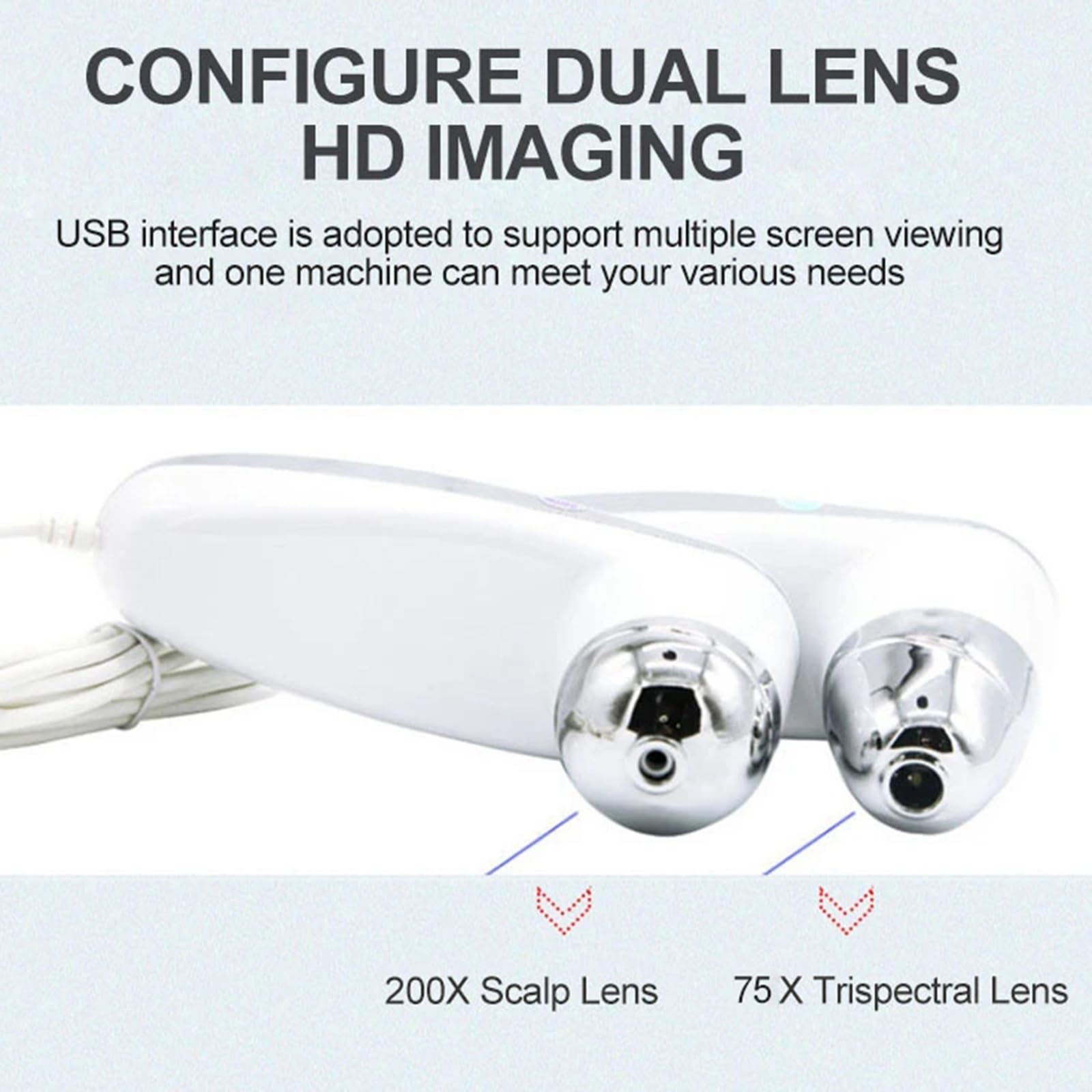 **11 Inch HD Screen Digital Scalp & Skin Analyzer – Hair Follicle Detector & Moisture Tester for Home, Spa & Salon – Perfect for Hair & Scalp Care, Skin Diagnosis & Beauty Treatments**