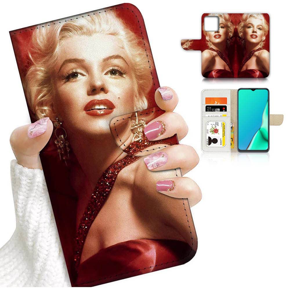 Marilyn Monroe Flip Wallet Phone Case for iPhone 13 Pro Max - Premium Leather Cover with Card Slots & Magnetic Closure - Perfect for Daily Use, Travel & Business Meetings