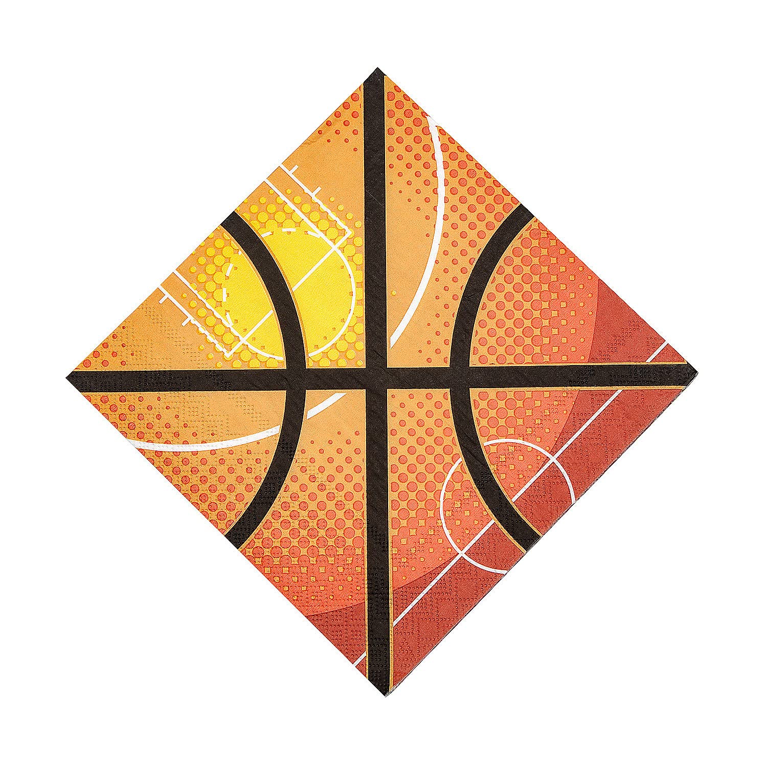 Premium Basketball Themed Luncheon Paper Napkins - 16 Pack for Sports Parties, Game Nights & Birthday Celebrations