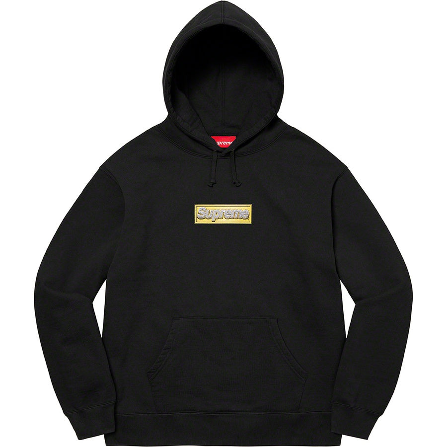 SUPREME 22SS BLING BOX LOGO HOODED SWEATSHIRT - Men's Luxury Streetwear Hoodie for Urban Fashion & Casual Wear