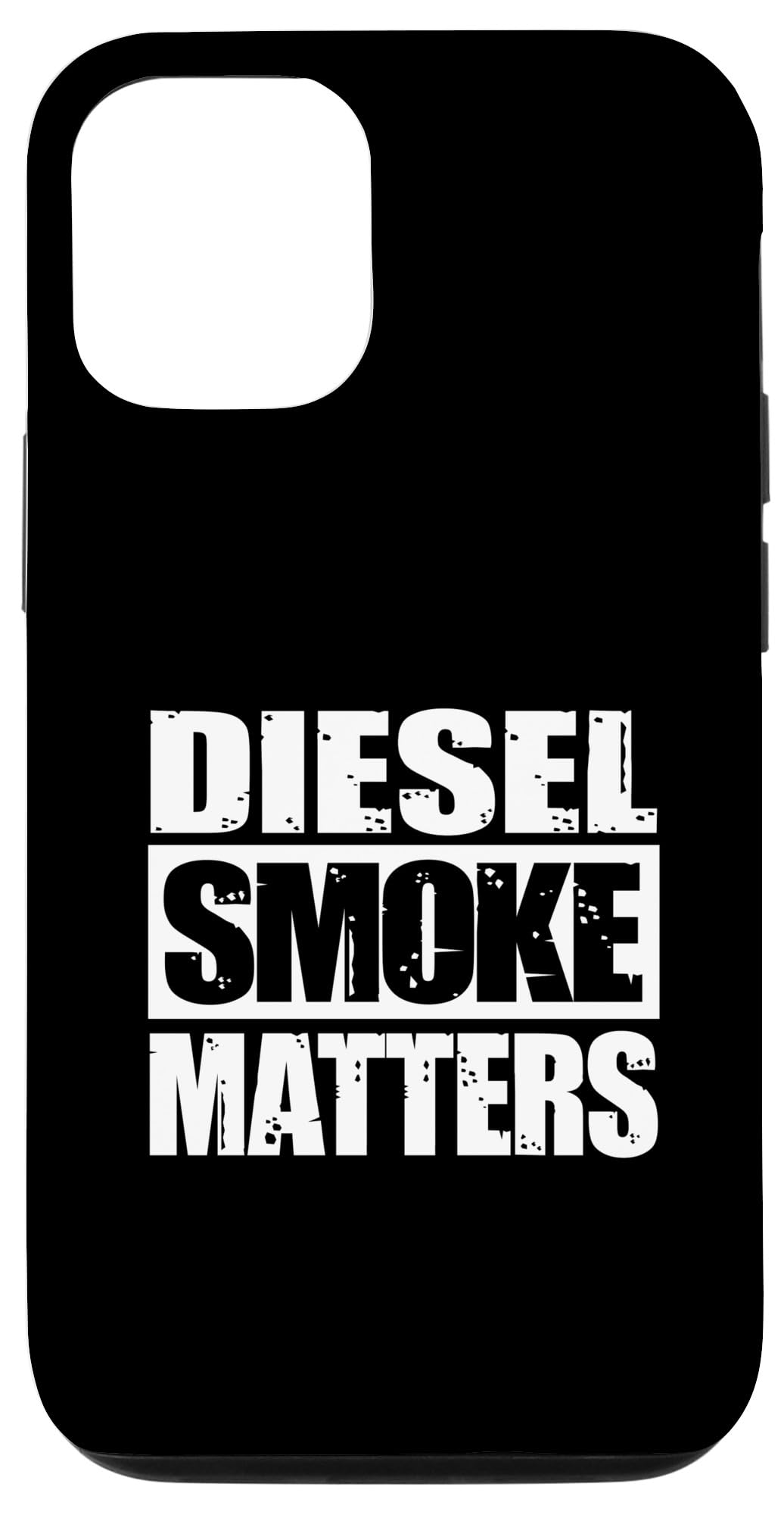 iPhone 12/12 Pro Case - Black Diesel Smoke Design for Truck Lovers | Protective Phone Cover for Diesel Enthusiasts | Perfect for Truck Shows, Off-Road Adventures & Diesel Events