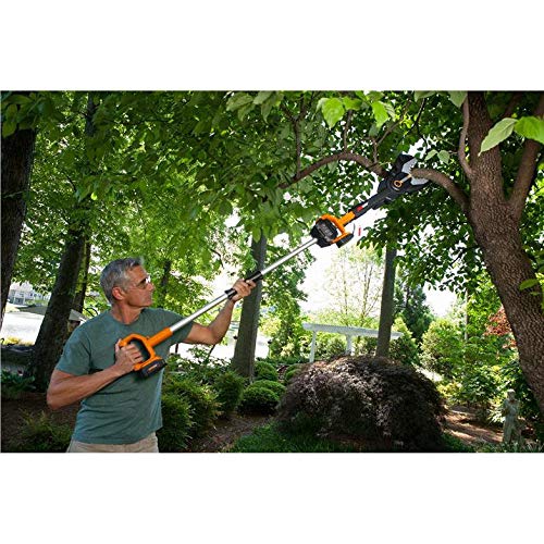 Worx WG320 20V Cordless JawSaw Chainsaw with Battery & Charger | 5' Extension Pole for WG320/WG321 | Perfect for Tree Trimming, Yard Cleanup & DIY Projects