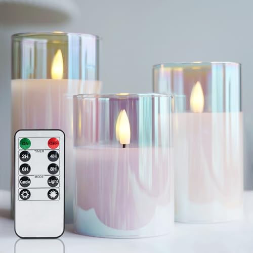 Pure White, Iridescent Glass