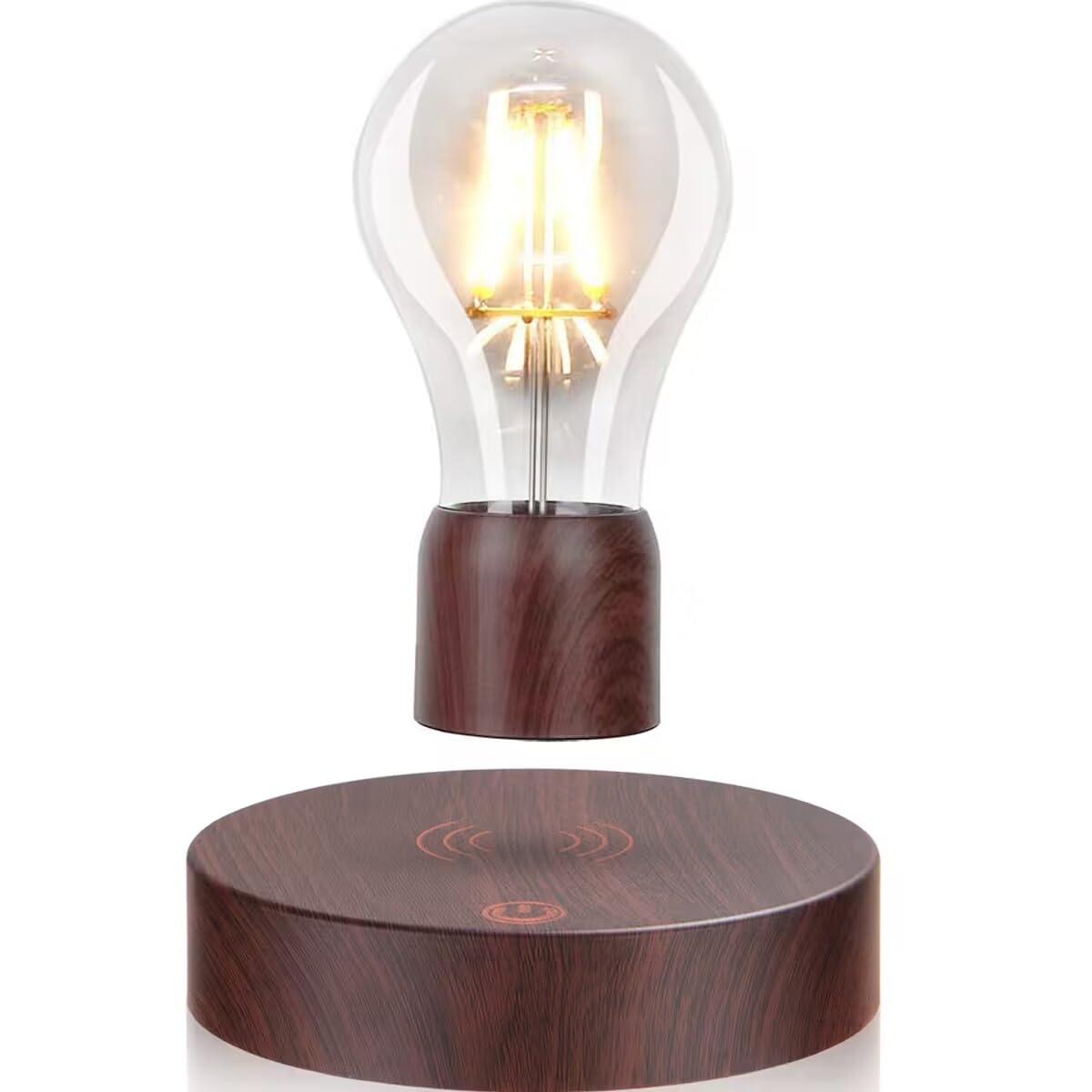 Levitating LED Light Bulb - Magnetic Floating & Spinning 360° Rotating Night Light for Home, Office, Bedroom - Cool Desk Lamp & Tech Gadget for Modern Decor, Gift Idea