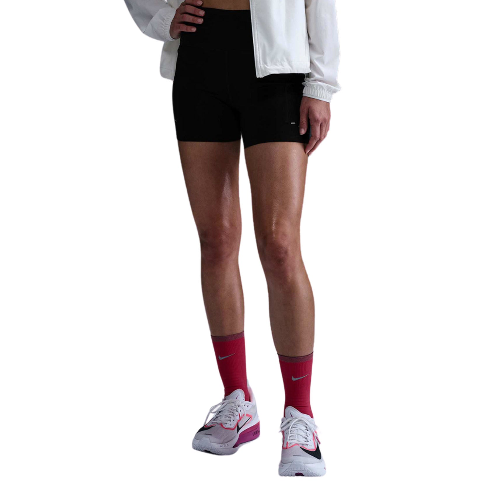 Nike Women's Swift High Waisted 4-Inch Running Shorts with Pockets - Lightweight Workout Shorts for Running, Yoga & Gym Training