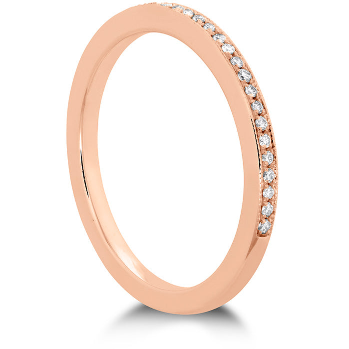 Hearts On Fire Deco Chic Milgrain Diamond Wedding Band Ring - Elegant Vintage Style for Bridal Jewelry & Anniversary Gifts