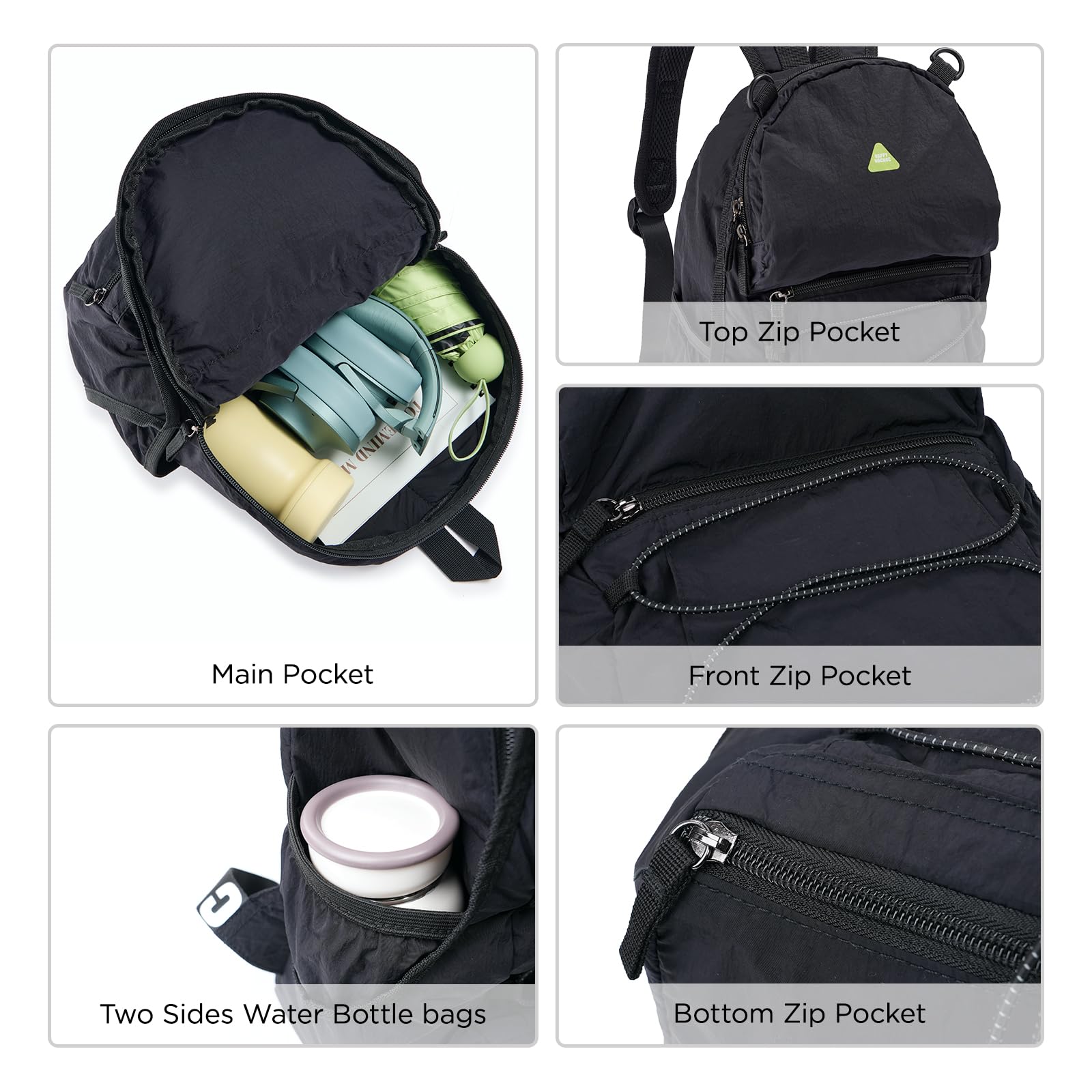 12L Kids Backpack for Boys & Girls - Ultra Lightweight Hiking Backpack with Mesh Storage Bag, Water Resistant Travel Daypack for Outdoor Sports, Camping & School Use