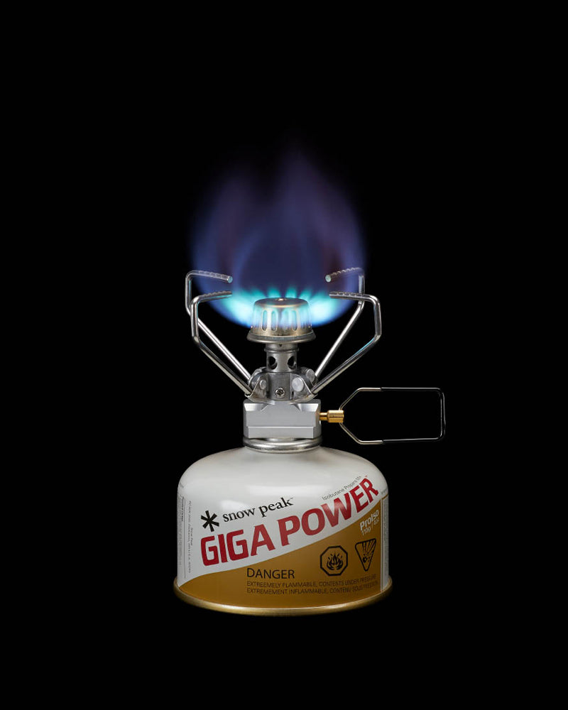 GigaPower Camping Stove - Portable Gas Stove for Outdoor Cooking, Hiking, Backpacking & Picnics - Manual Ignition, Compact & Lightweight Design - Perfect for Camping, RV Trips & Emergency Preparedness