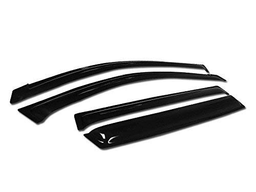 2006-2012 Toyota RAV4 Window Deflectors - 4Pcs Smoke Tinted Rain Guards & Sun Shades | Reduce Wind Noise & Protect Interior from Rain/Sun | Perfect for Road Trips & Daily Commuting
