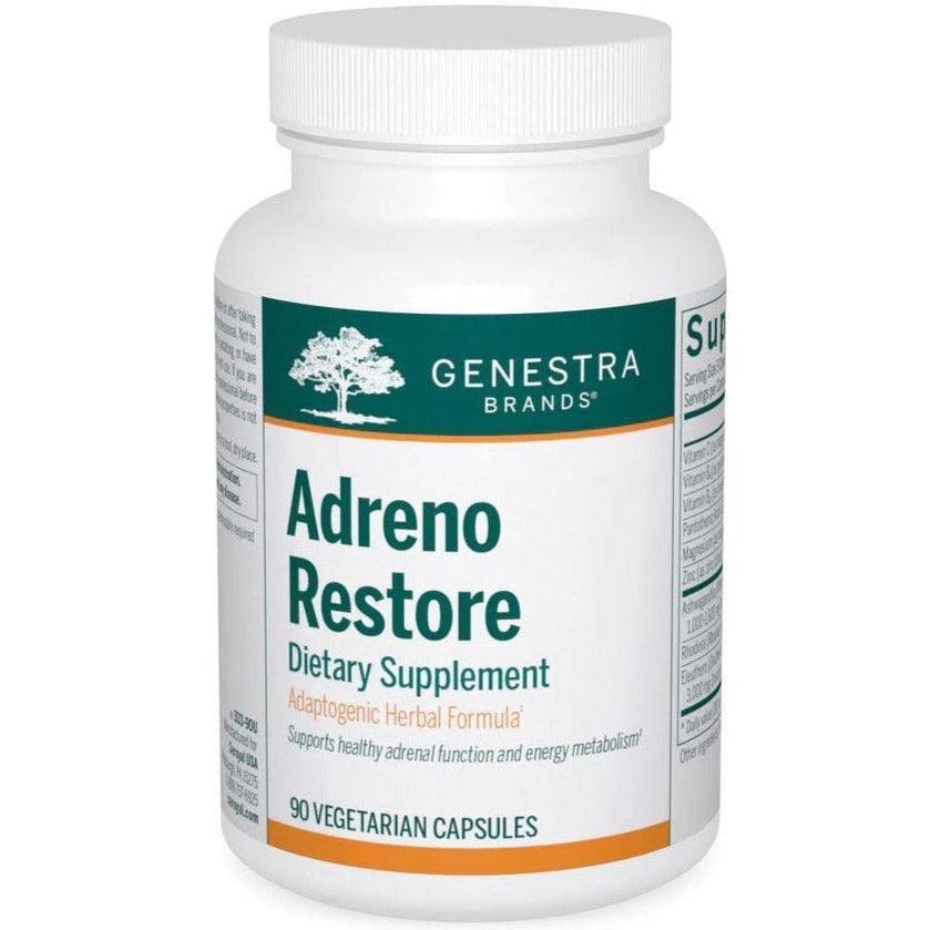 Genestra Adreno Restore 90 Vegetarian Capsules - Adrenal Support Supplement for Stress Relief & Energy Boost - Perfect for Busy Professionals & Students