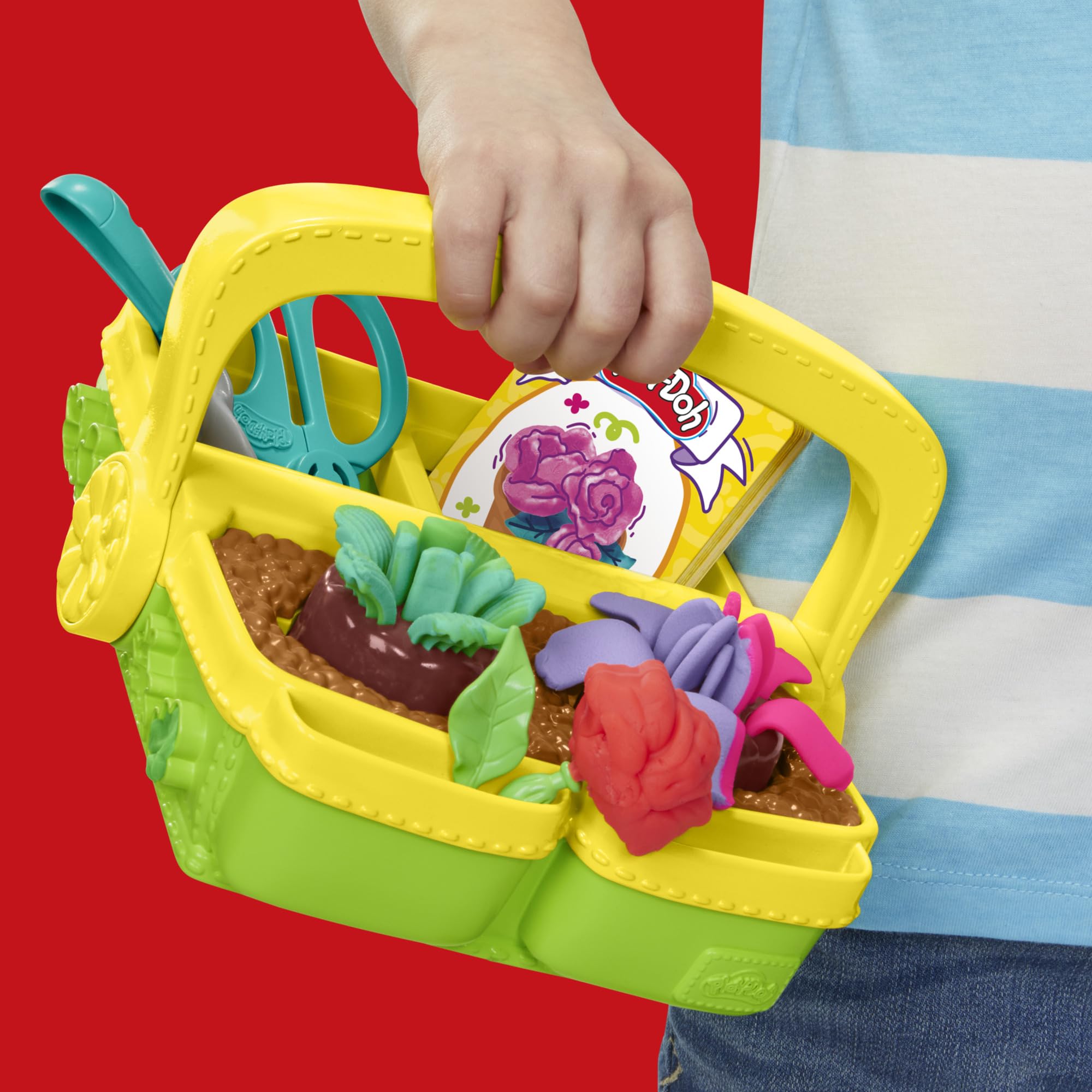 Play-Doh Blooming Flower Garden Toy Playset for Kids Ages 3+ | Nature Pretend Play & Arts & Crafts Kit | Creative Gift for Preschoolers, Birthday & Classroom Activities